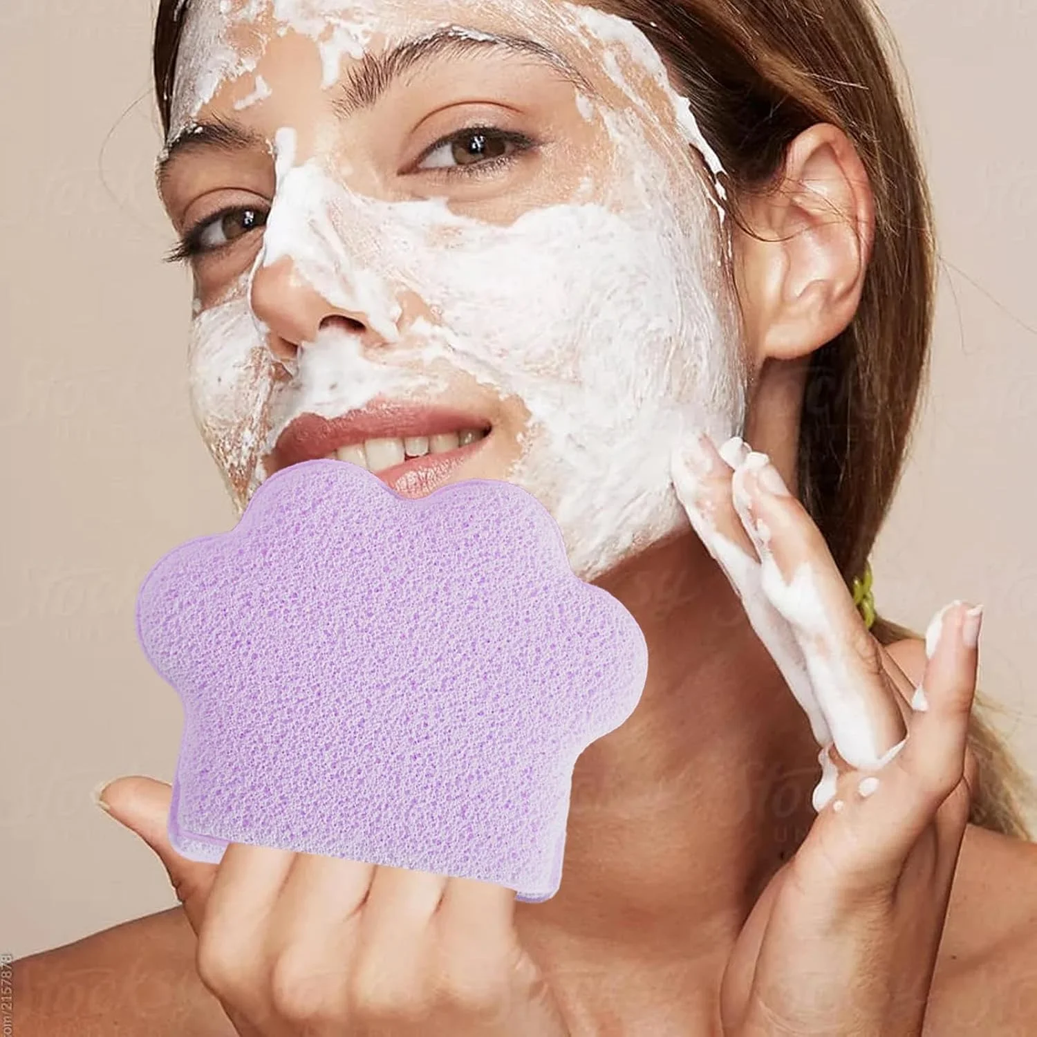 پد شستشوی صورت، طراحی پنجه گربه ای بزرگ شده، اسفنج های فشرده صورت، پدهای لایه بردار دستکشی برای آلودگی و چربی پد شستشوی صورت، طراحی پنجه گربه ای بزرگ شده، اسفنج های فشرده صورت، پدهای لایه بردار دستکشی برای آلودگی و چربی