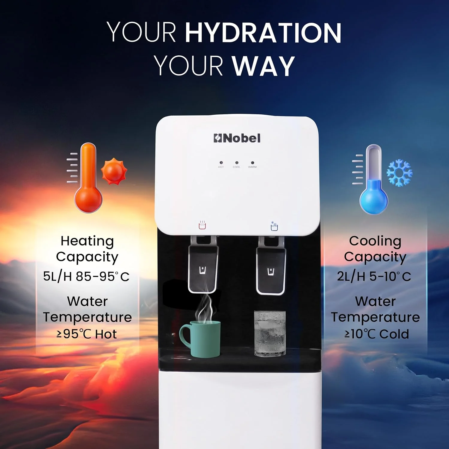 آبسردکن ایستاده نوبل مدل NWD1600