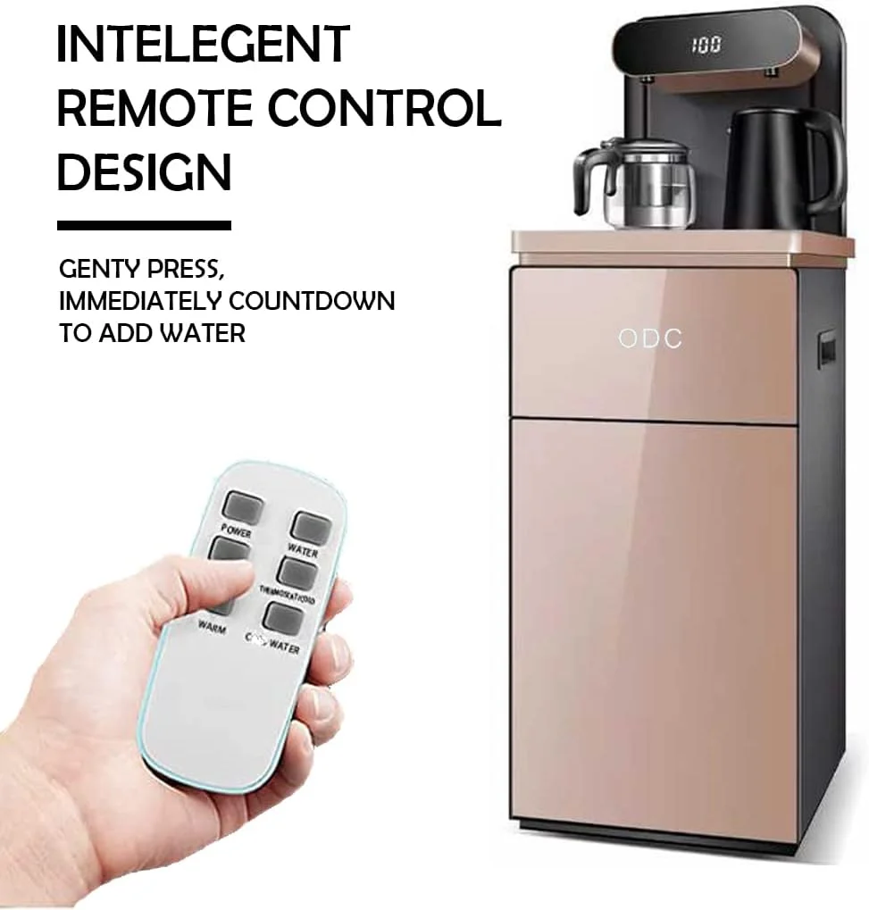 ODC - Smart Stainless Steel Water Dispenser with Glass & Heat Kettle and Dual Outlets - Fast Boil, Large Display, Touch Panel Control, Heat Preservation & Remote Control(Rose Gold) (Only Dispenser) ODC - Smart Stainless Steel Water Dispenser with Glass & Heat Kettle and Dual Outlets - Fast Boil, Large Display, Touch Panel Control, Heat Preservation & Remote Control(Rose Gold) (Only Dispenser)
