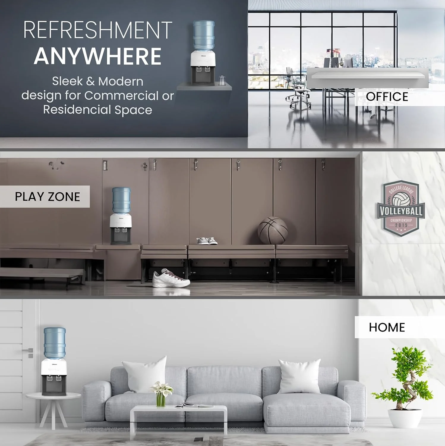 آبسردکن رومیزی نوبل: طراحی شیک با دو خروجی آب گرم و معمولی، مخزن آب گرم 0.6 لیتری، ظرفیت گرمایش 4.0 لیتر در ساعت و ویژگی های ارگونومیک مدل NWD575 آب سرد ندارد. فقط آب گرم / معمولی