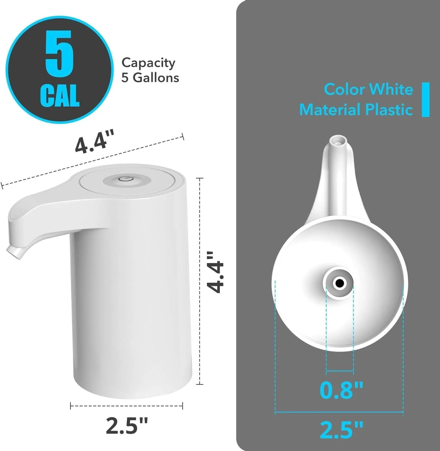 آبسردکن KEEP MASTER، پمپ آب برقی، ایمن برای مواد غذایی، پمپ بطری آب مناسب برای بطری های 5 گالن، فاقد BPA، پمپ بطری گالن، پمپ آب اتوماتیک برقی، باتری قوی آبسردکن KEEP MASTER، پمپ آب برقی، ایمن برای مواد غذایی، پمپ بطری آب مناسب برای بطری های 5 گالن، فاقد BPA، پمپ بطری گالن، پمپ آب اتوماتیک برقی، باتری قوی
