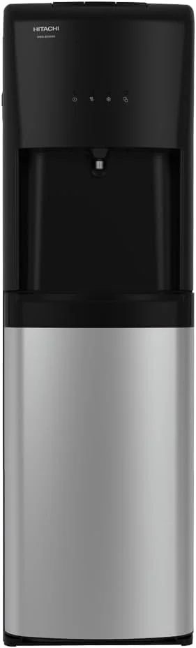 آبسردکن ایستاده هیتاچی با سیستم ضدعفونی UV، بارگیری از پایین، خنک کننده کمپرسور با راندمان بالا، آب گرم و سرد و دمای محیط، قفل ایمنی کودک، مدل HWDB50000SV