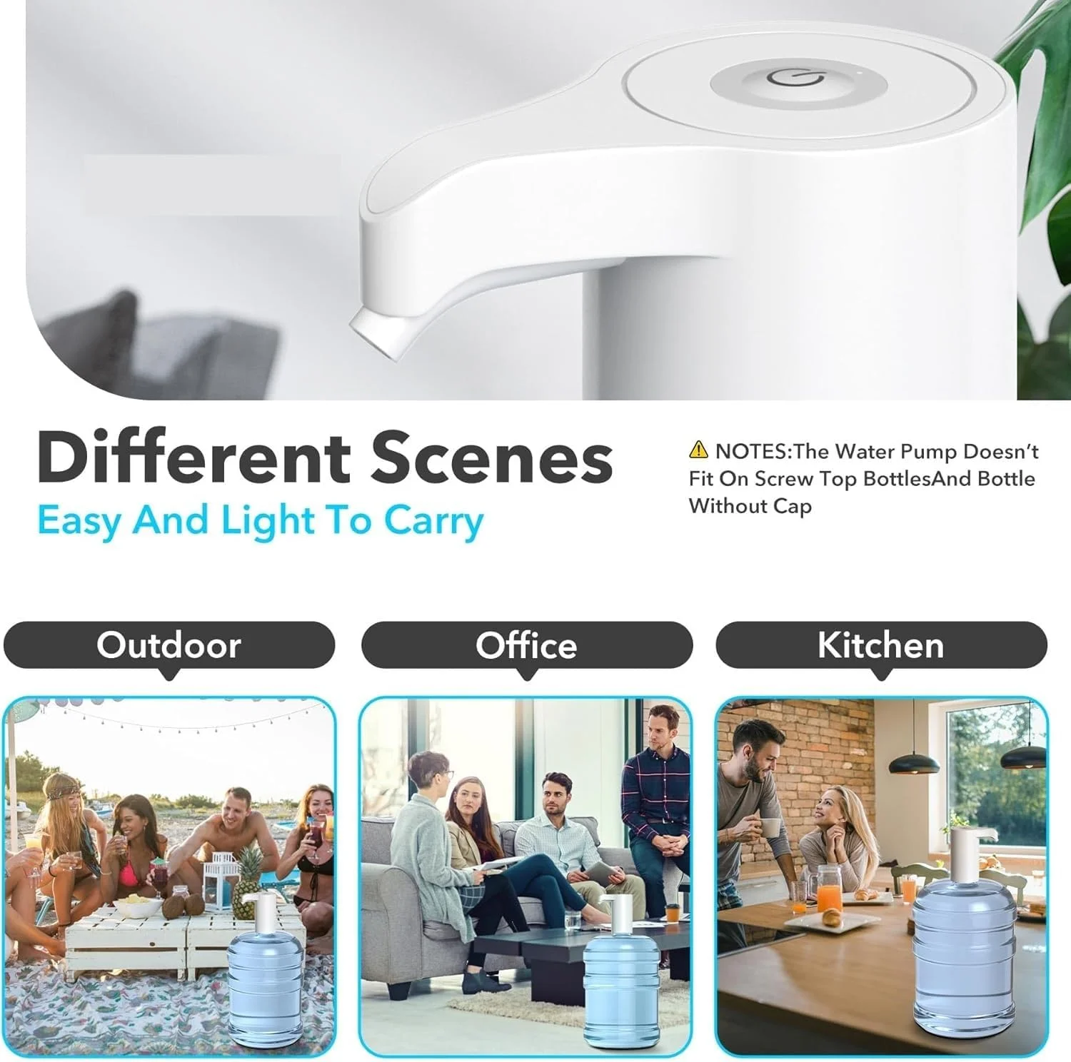 آبسردکن KEEP MASTER، پمپ آب برقی، ایمن برای مواد غذایی، پمپ بطری آب مناسب برای بطری های 5 گالن، فاقد BPA، پمپ بطری گالن، پمپ آب اتوماتیک برقی، باتری قوی آبسردکن KEEP MASTER، پمپ آب برقی، ایمن برای مواد غذایی، پمپ بطری آب مناسب برای بطری های 5 گالن، فاقد BPA، پمپ بطری گالن، پمپ آب اتوماتیک برقی، باتری قوی