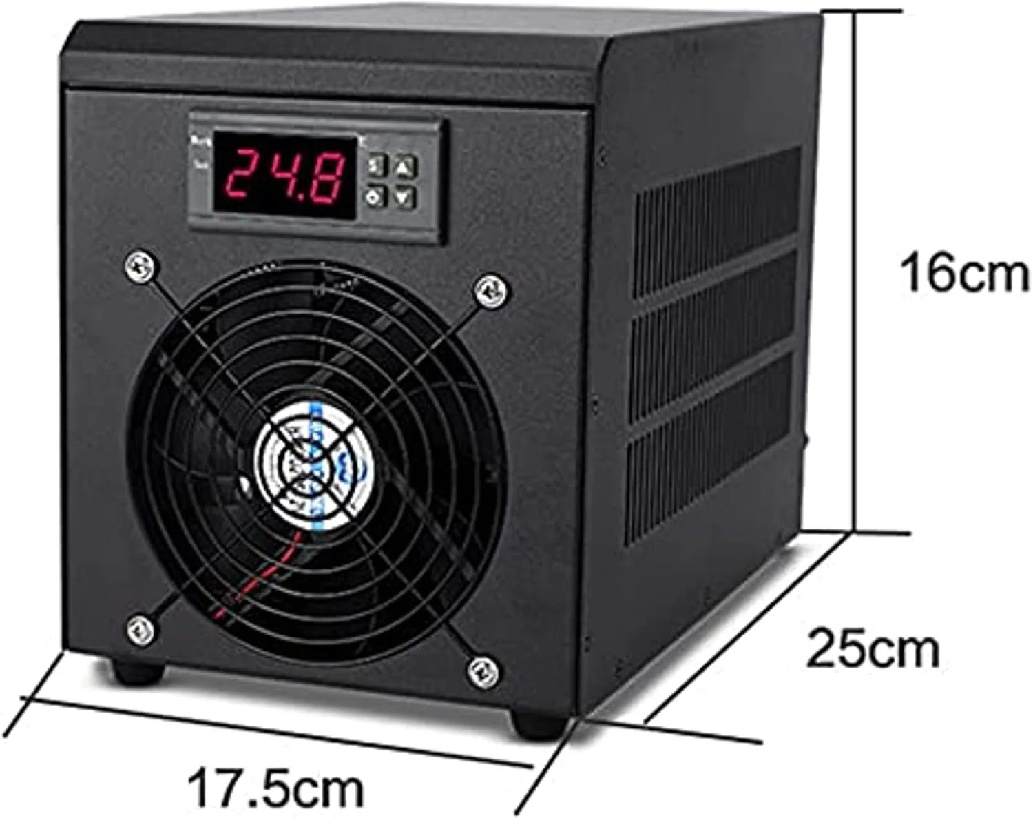 سیستم خنک کننده آکواریوم HSRG با ظرفیت 60 لیتر، چیلر آب آکواریوم، دستگاه خنک کننده آب آکواریوم 180 وات با پمپ 5 وات + لوله 2 متری، تنظیم دما 10-40 درجه سانتیگراد، برای آب شور/آب شیرین هیدروپونیک سیستم خنک کننده آکواریوم HSRG با ظرفیت 60 لیتر، چیلر آب آکواریوم، دستگاه خنک کننده آب آکواریوم 180 وات با پمپ 5 وات + لوله 2 متری، تنظیم دما 10-40 درجه سانتیگراد، برای آب شور/آب شیرین هیدروپونیک