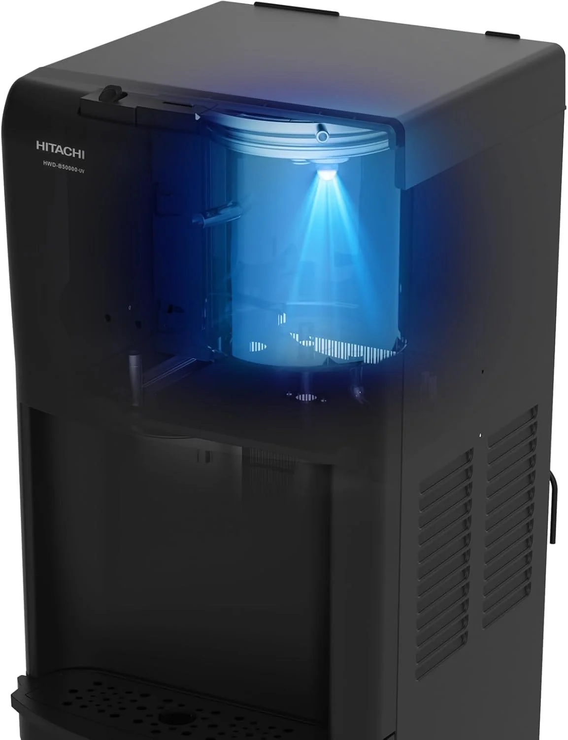 آبسردکن ایستاده هیتاچی با سیستم ضدعفونی UV، بارگیری از پایین، خنک کننده کمپرسور با راندمان بالا، آب گرم و سرد و دمای محیط، قفل ایمنی کودک، مدل HWDB50000SV آبسردکن ایستاده هیتاچی با سیستم ضدعفونی UV، بارگیری از پایین، خنک کننده کمپرسور با راندمان بالا، آب گرم و سرد و دمای محیط، قفل ایمنی کودک، مدل HWDB50000SV