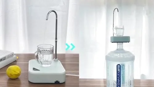 آبسردکن رومیزی شارژی فلزی مدرن و شیک: آبرسانی آسان، 4.7 لیتر، استیل ضد زنگ، روکش براق آبسردکن رومیزی شارژی فلزی مدرن و شیک: آبرسانی آسان، 4.7 لیتر، استیل ضد زنگ، روکش براق