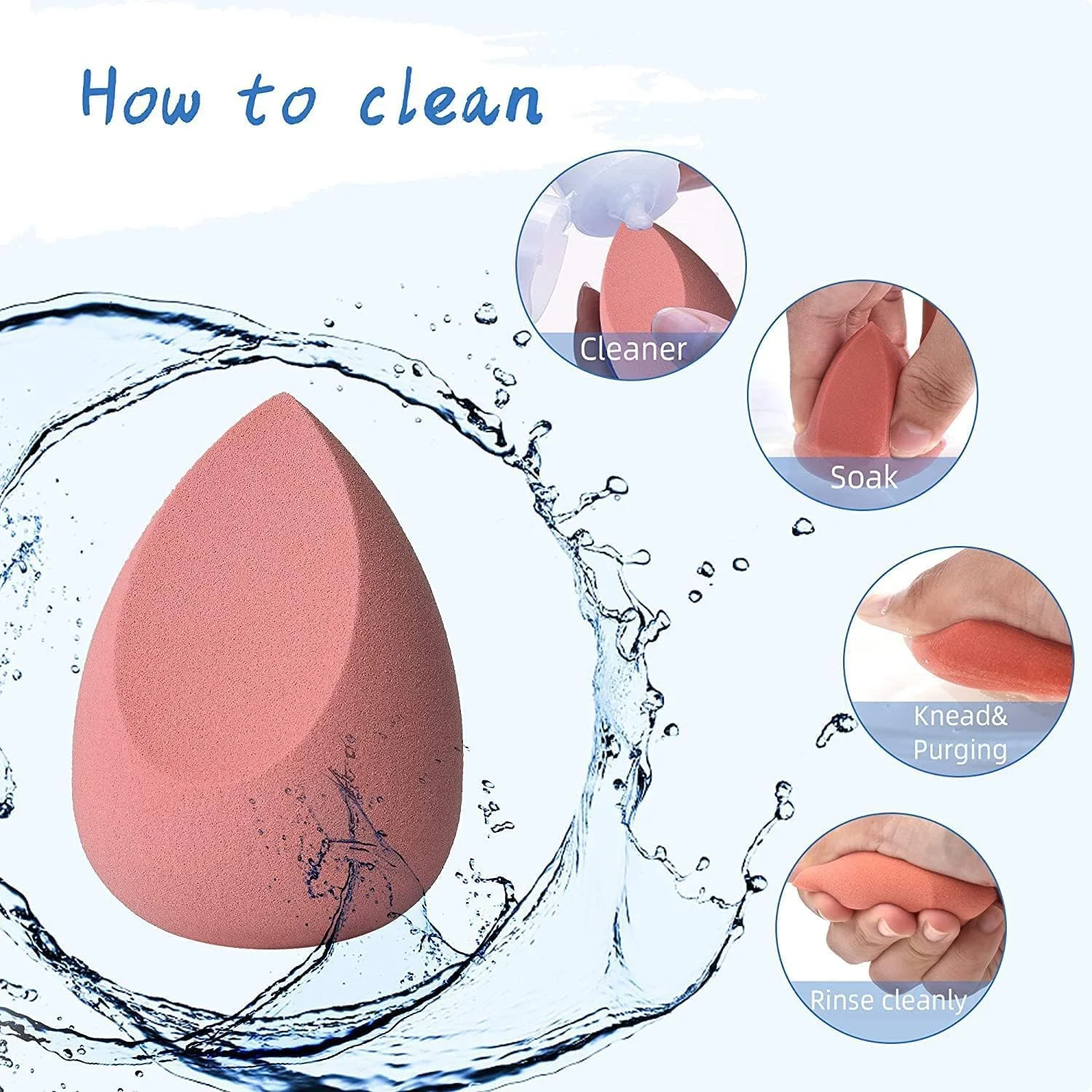 اسفنج آرایشی ECVV Beauty Blender - بسته 8 عددی اسفنج مخلوط کننده کرم پودر، ایده آل برای آرایش خانم ها، هایلایترها، پودر، کرم یا استفاده از مایعات، |رنگ و شکل تصادفی| اسفنج آرایشی ECVV Beauty Blender - بسته 8 عددی اسفنج مخلوط کننده کرم پودر، ایده آل برای آرایش خانم ها، هایلایترها، پودر، کرم یا استفاده از مایعات، |رنگ و شکل تصادفی|