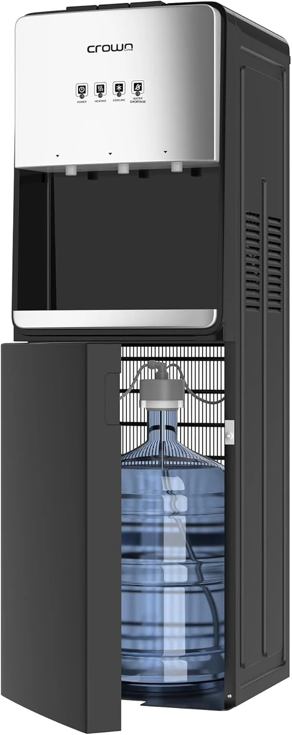 آبسردکن ایستاده تاج با بارگیری از پایین | ظرفیت 5 گالن (18.9 لیتر) | آب گرم، سرد و معمولی | دارای قفل ایمنی کودک | مناسب برای خانه، دفتر کار | مدل WD-406 آبسردکن ایستاده تاج با بارگیری از پایین | ظرفیت 5 گالن (18.9 لیتر) | آب گرم، سرد و معمولی | دارای قفل ایمنی کودک | مناسب برای خانه، دفتر کار | مدل WD-406