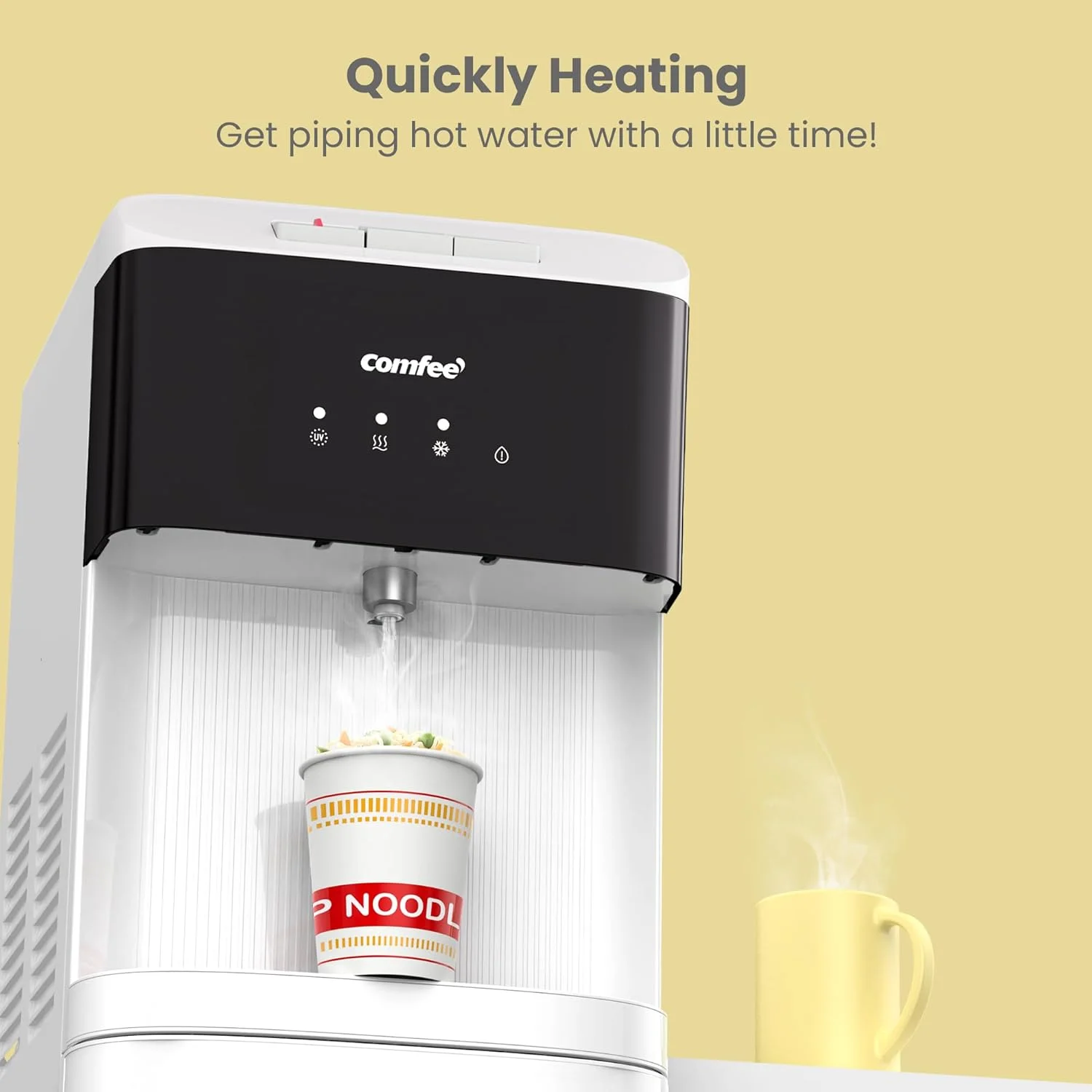 آبسردکن کامفی، بارگیری از پایین، دمای گرم، سرد و محیط، ایستاده، کنترل لمسی، قفل ایمنی کودک، نشانگر خالی بودن بطری برای خانه، آشپزخانه، دفتر، سفید، YL2236S آبسردکن کامفی، بارگیری از پایین، دمای گرم، سرد و محیط، ایستاده، کنترل لمسی، قفل ایمنی کودک، نشانگر خالی بودن بطری برای خانه، آشپزخانه، دفتر، سفید، YL2236S