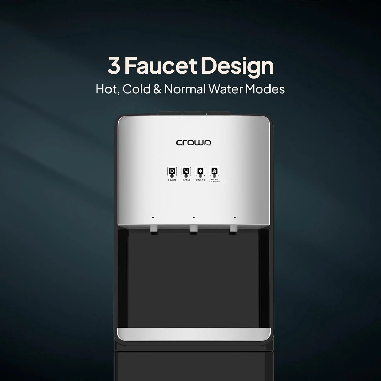 آبسردکن ایستاده تاج با بارگیری از پایین | ظرفیت 5 گالن (18.9 لیتر) | آب گرم، سرد و معمولی | دارای قفل ایمنی کودک | مناسب برای خانه، دفتر کار | مدل WD-406 آبسردکن ایستاده تاج با بارگیری از پایین | ظرفیت 5 گالن (18.9 لیتر) | آب گرم، سرد و معمولی | دارای قفل ایمنی کودک | مناسب برای خانه، دفتر کار | مدل WD-406