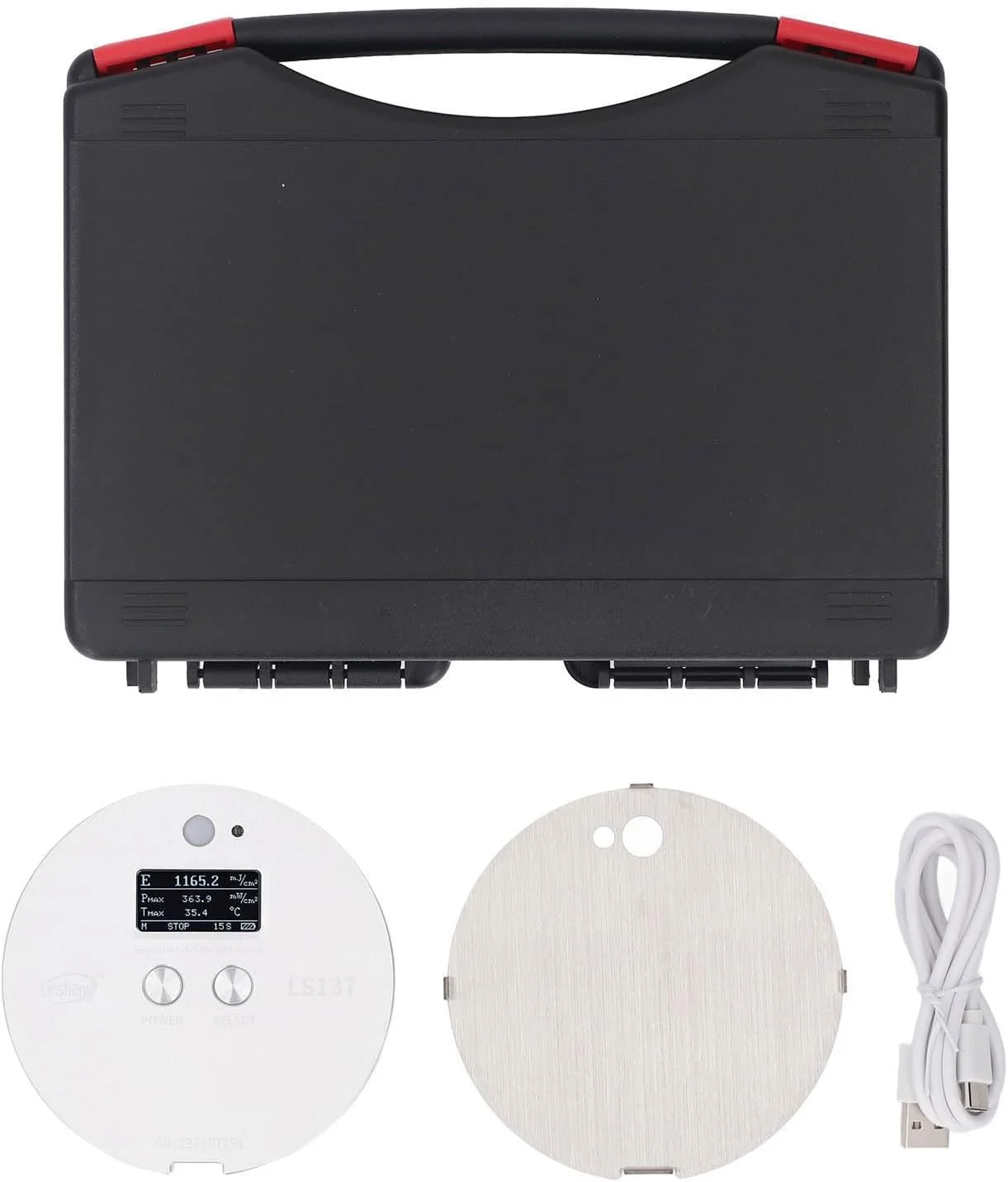 نورسنج UV چند منظوره با دقت بالا، محدوده 315 نانومتر تا 400 نانومتر، آشکارساز انرژی و دمای قدرت UV برای مصارف صنعتی و آزمایشگاهی، بدنه آلیاژ آلومینیوم نورسنج UV چند منظوره با دقت بالا، محدوده 315 نانومتر تا 400 نانومتر، آشکارساز انرژی و دمای قدرت UV برای مصارف صنعتی و آزمایشگاهی، بدنه آلیاژ آلومینیوم