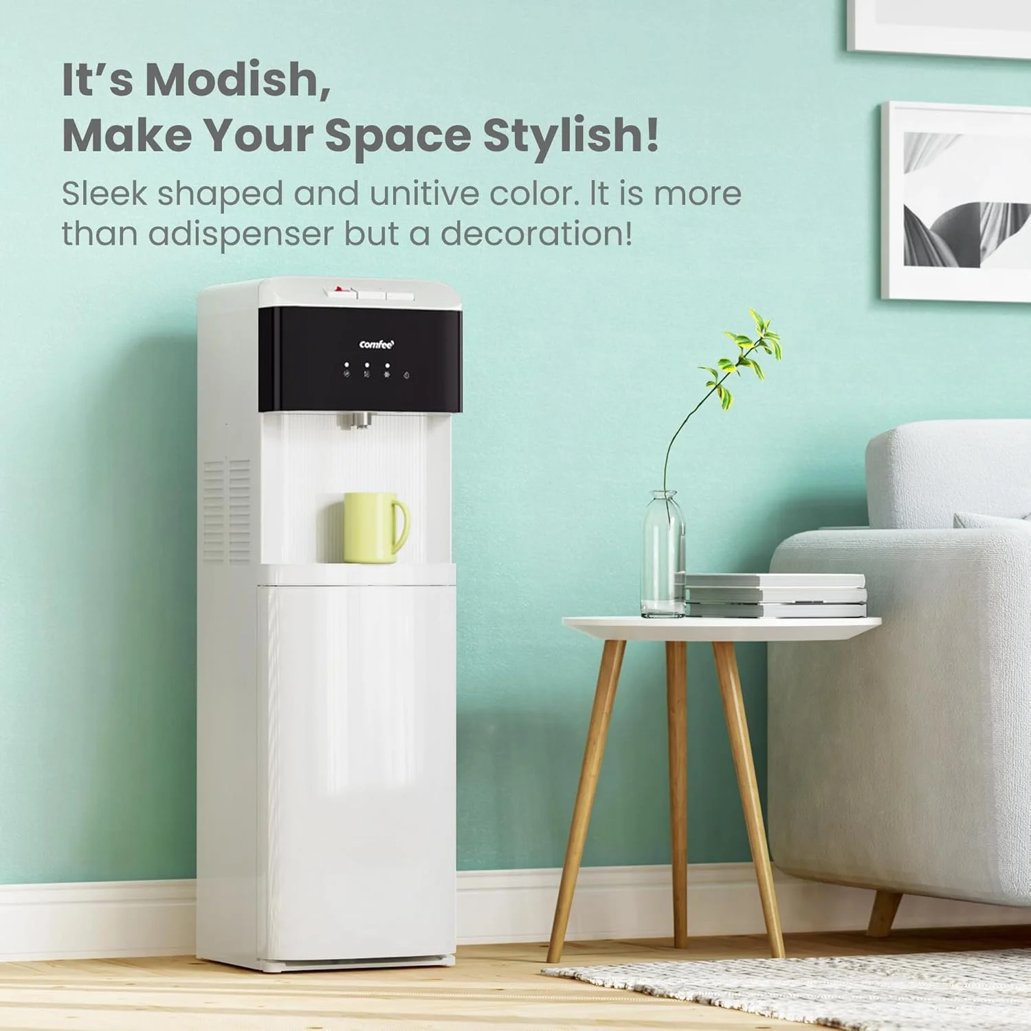 آبسردکن کامفی، بارگیری از پایین، دمای گرم، سرد و محیط، ایستاده، کنترل لمسی، قفل ایمنی کودک، نشانگر خالی بودن بطری برای خانه، آشپزخانه، دفتر، سفید، YL2236S آبسردکن کامفی، بارگیری از پایین، دمای گرم، سرد و محیط، ایستاده، کنترل لمسی، قفل ایمنی کودک، نشانگر خالی بودن بطری برای خانه، آشپزخانه، دفتر، سفید، YL2236S