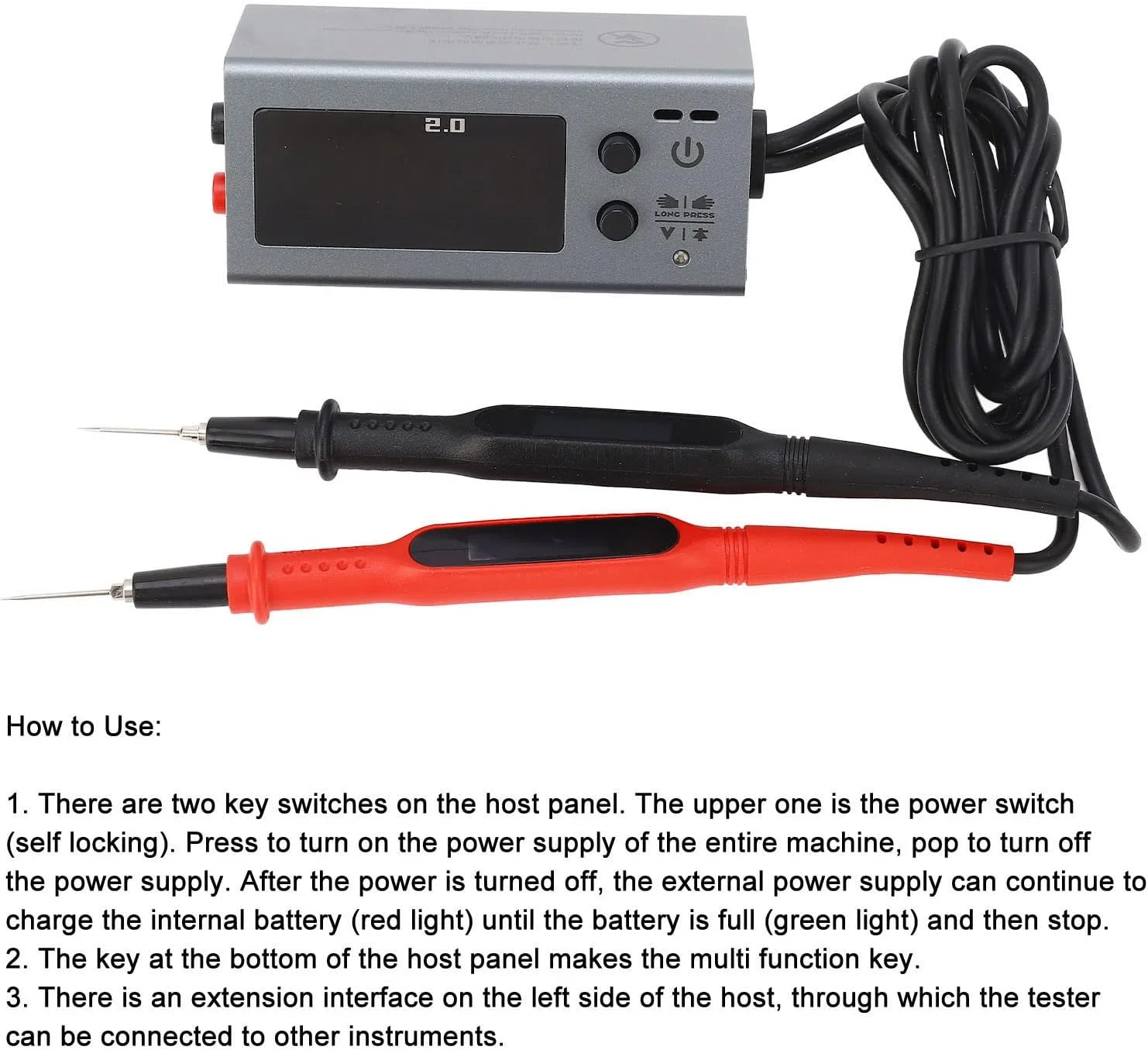 مولتی متر دیجیتال Gearwell، تستر ولتاژ، ابزار آشکارساز، دستگاه اندازه گیری روشن/خاموش، مولتی متر قلمی تصویری، برای تعمیرات تلفن همراه