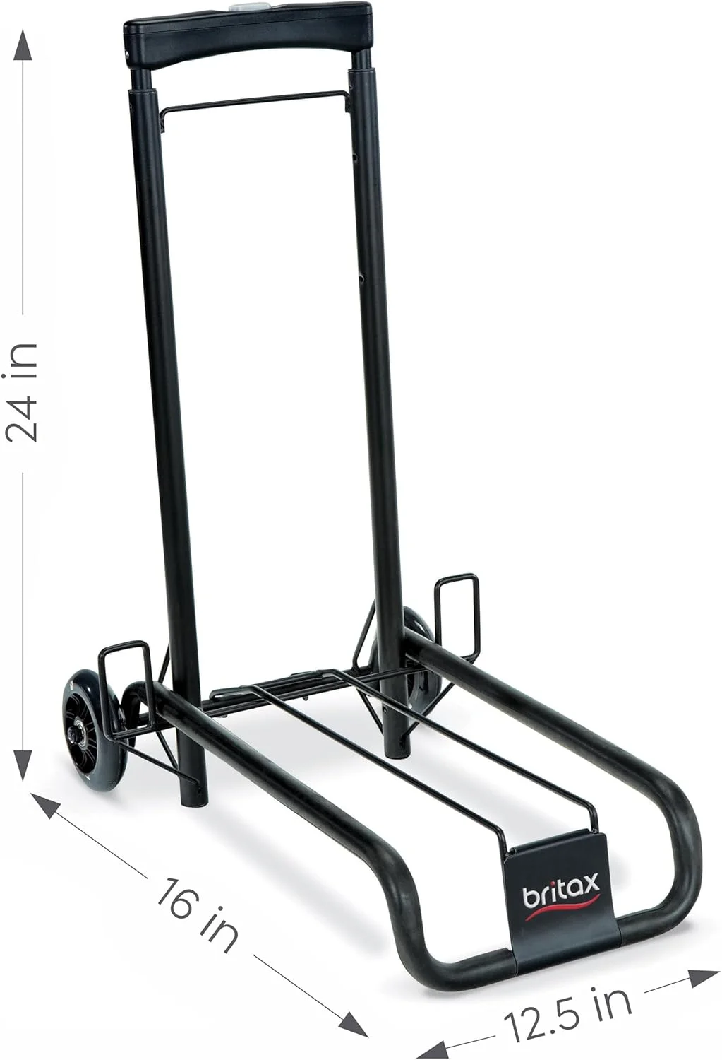 چرخ حمل صندلی خودرو Britax | دسته قابل تنظیم + تاشو جمع و جور + مناسب برای محفظه بالای سر هواپیما، مشکی، 42x13.5x5.5 اینچ (بسته 1 عددی) چرخ حمل صندلی خودرو Britax | دسته قابل تنظیم + تاشو جمع و جور + مناسب برای محفظه بالای سر هواپیما، مشکی، 42x13.5x5.5 اینچ (بسته 1 عددی)