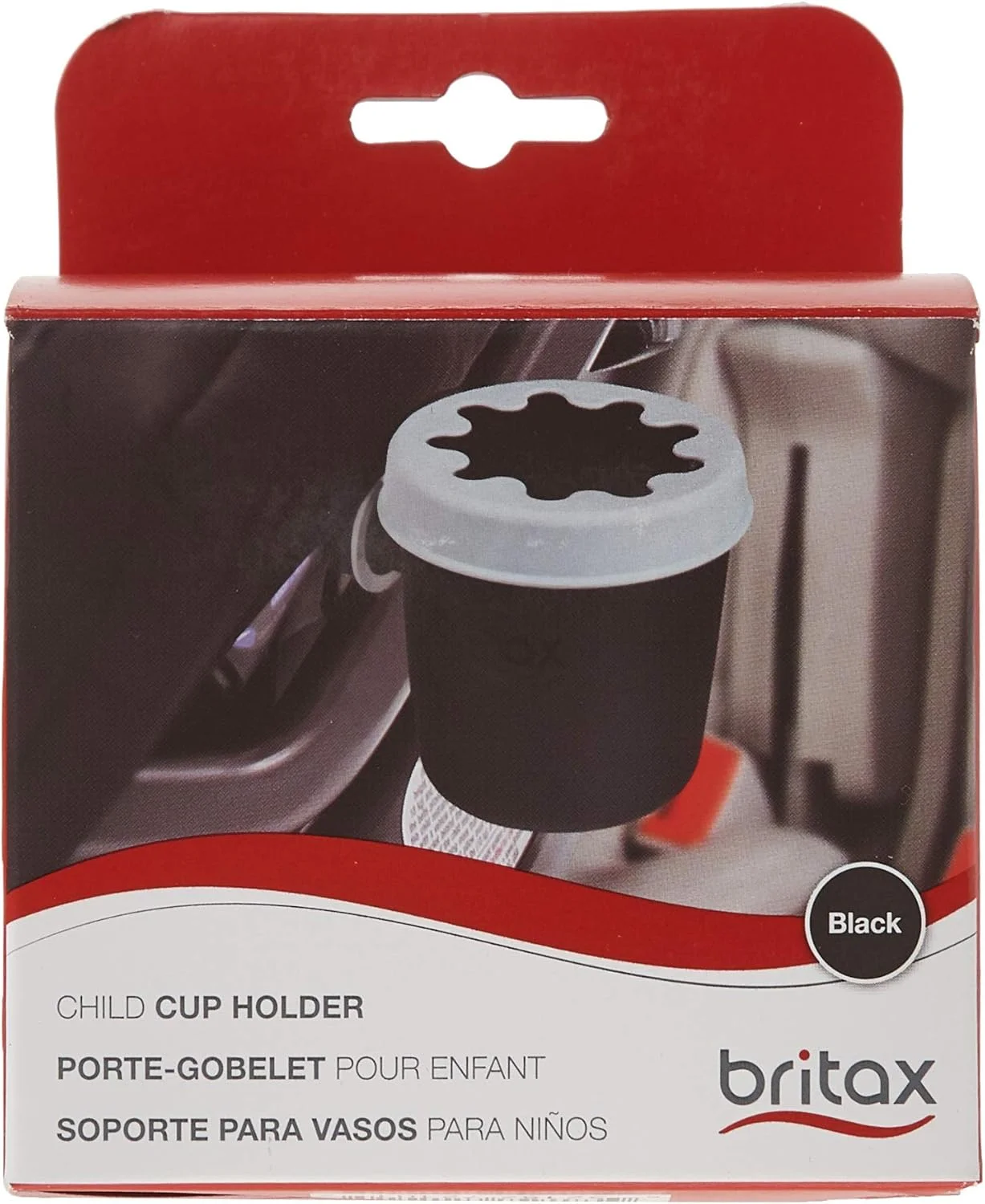 جا لیوانی کودک Britax برای صندلی ماشین های تبدیل شونده Britax - قابل شستشو در ماشین ظرفشویی، مشکی