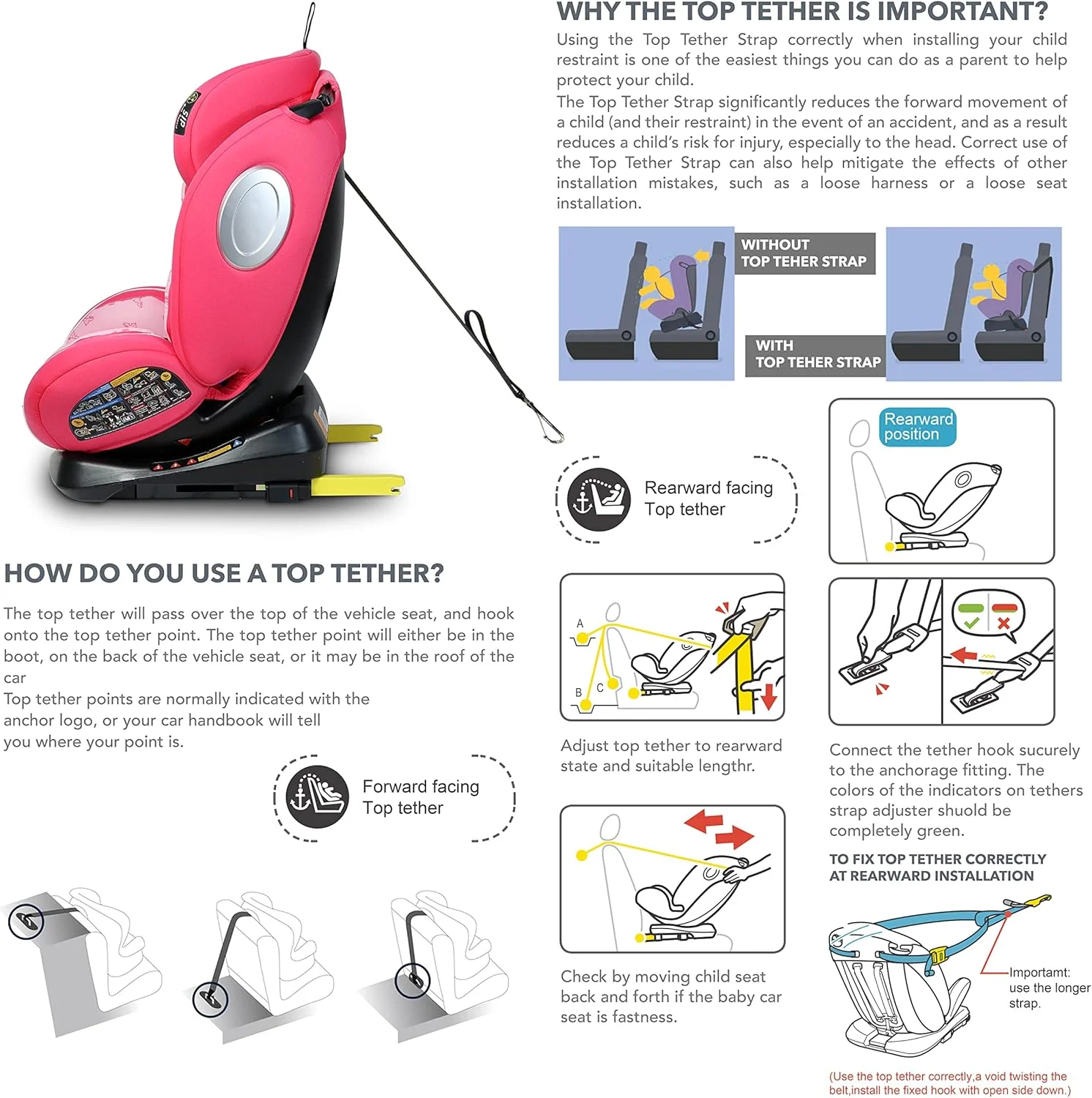 صندلی ماشین کودک/بچه گانه دیزنی پرنسس 4 در 1 با چرخش 360 درجه و قابلیت تنظیم 4 حالته، دارای سیستم ISOFIX و محافظت از ضربه جانبی، مناسب برای نوزادان 0 ماهه تا 12 ساله، گروه 0+/1/2/3، تا 36 کیلوگرم (محصول رسمی دیزنی)