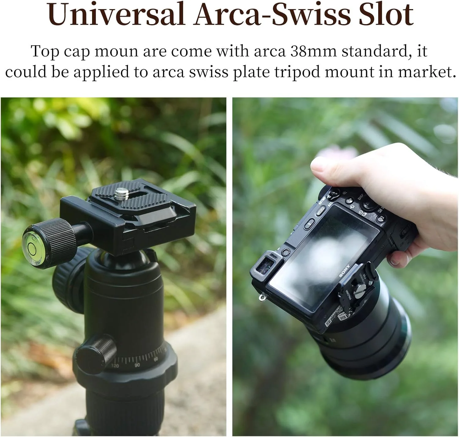 گیره بند کوله پشتی با رهاسازی سریع Ulanzi Falcam F38، شکاف جهانی Arca-Swiss، پیچ رزوه ای 1/4 3/8، تعویض سریع بین گیره بند کوله پشتی و لغزنده تثبیت کننده گیمبال سه پایه برای مسافرت و پیاده روی