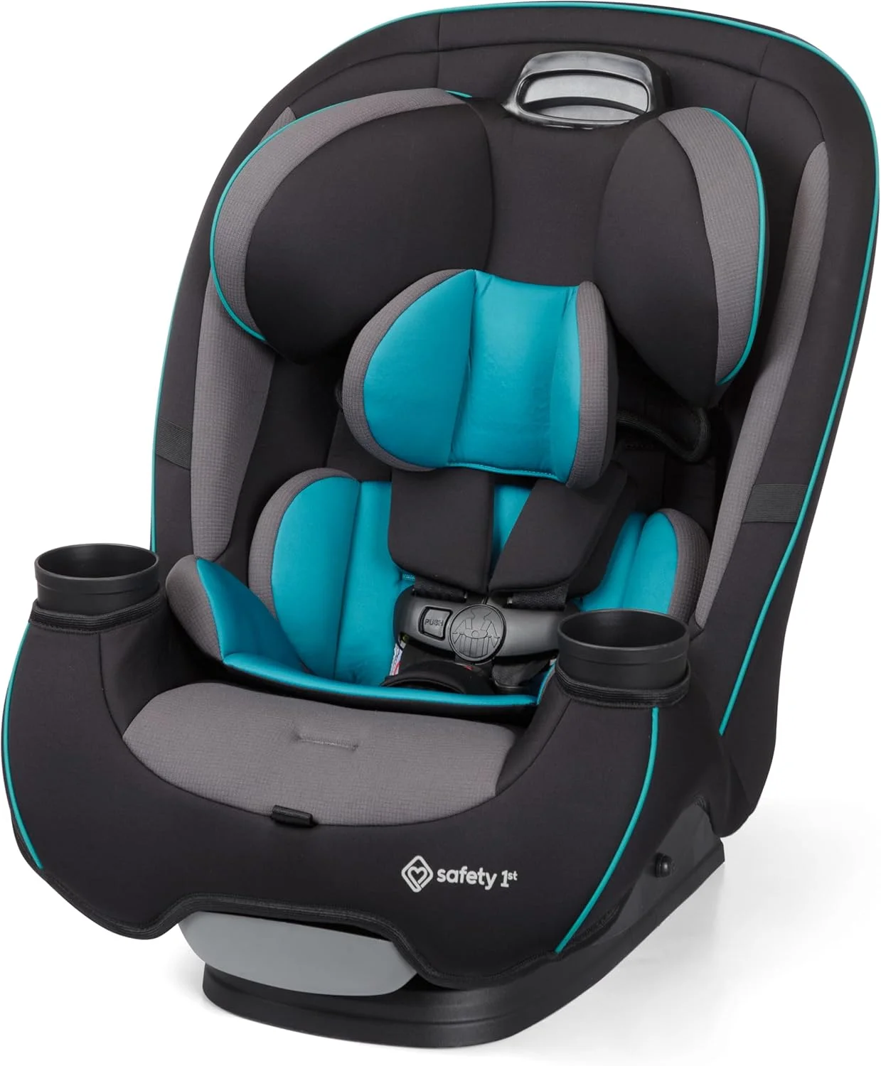 صندلی خودرو کودک Safety 1st Grow and Go مدل All-in-One Slim Convertible، مناسب برای حالت رو به عقب، 2.2 تا 18 کیلوگرم، حالت رو به جلو (13.6 تا 29.5 کیلوگرم)، صندلی تقویت کننده پشتی بلند 18 تا 45 کیلوگرم، Green Gables