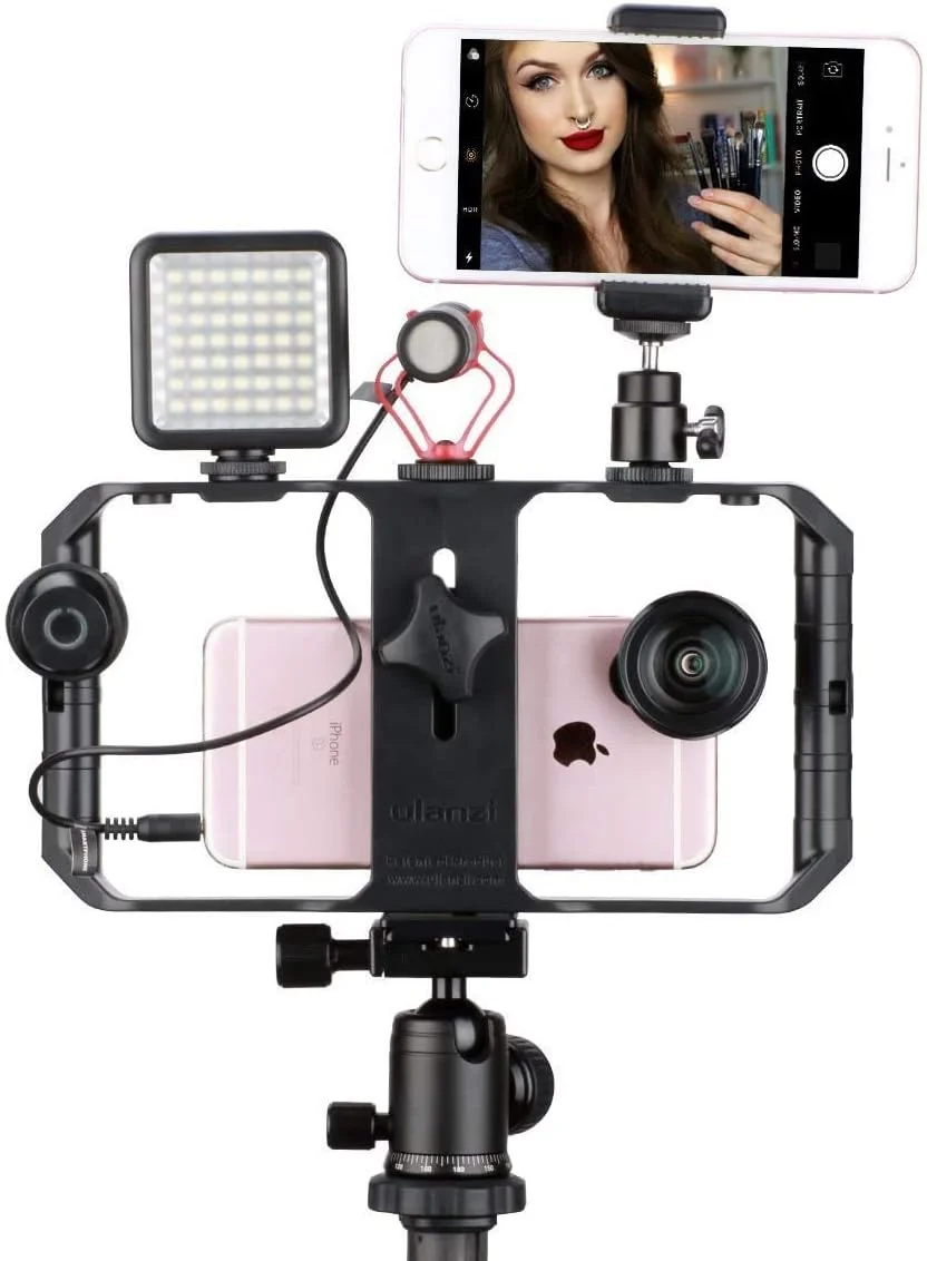 ULANZI U Rig Pro Smartphone Video Rig, iPhone Filmmaking Case, Phone Video Stabilizer Grip Tripod Mount for Videomaker Film-maker Videographer for iPhone X 8 Plus Sumsang ULANZI U Rig Pro Smartphone Video Rig, iPhone Filmmaking Case, Phone Video Stabilizer Grip Tripod Mount for Videomaker Film-maker Videographer for iPhone X 8 Plus Sumsang