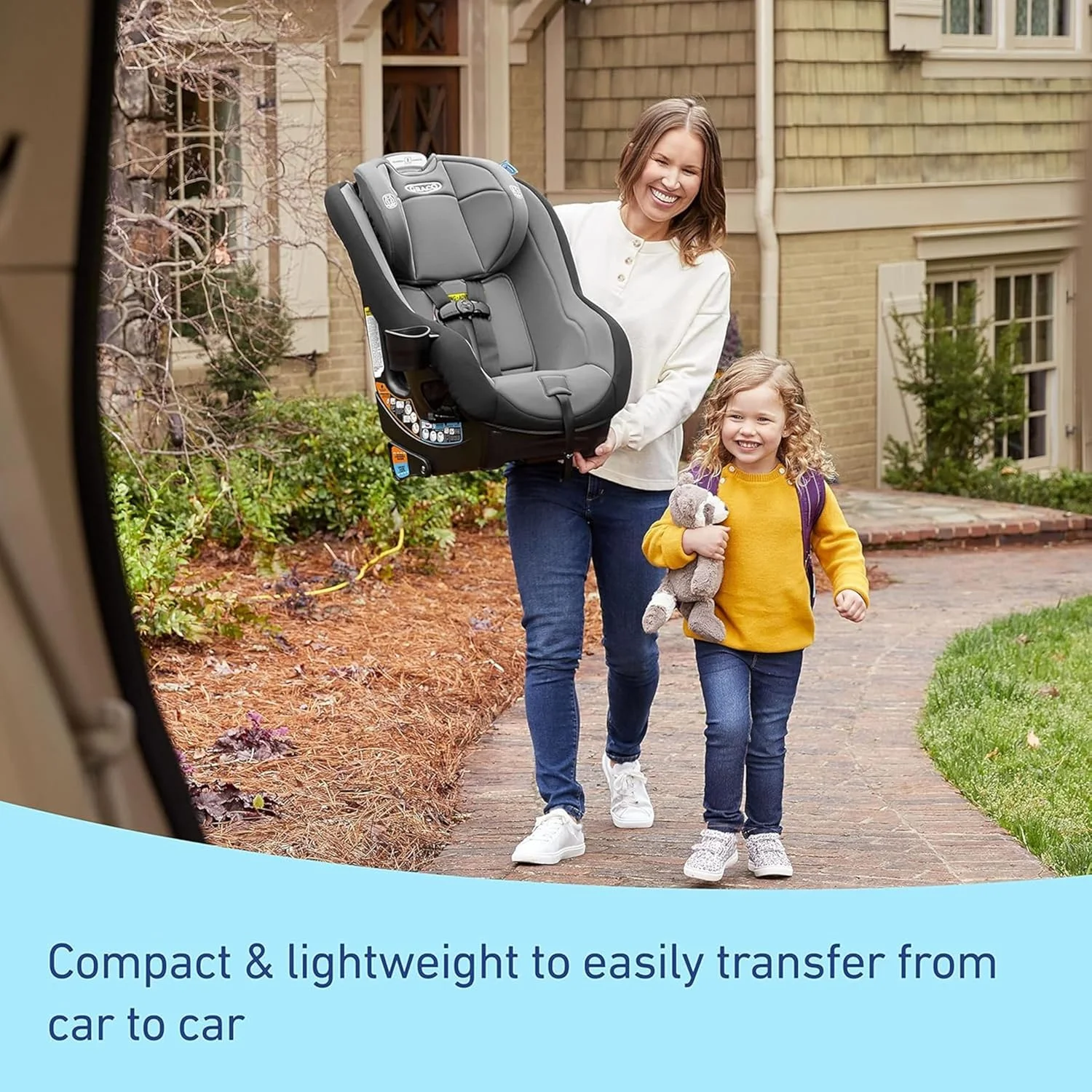 Graco Contender Slim Convertible Car Seat, West Point, Space-Saving Design, Lightweight and Compact Graco Contender Slim Convertible Car Seat, West Point, Space-Saving Design, Lightweight and Compact