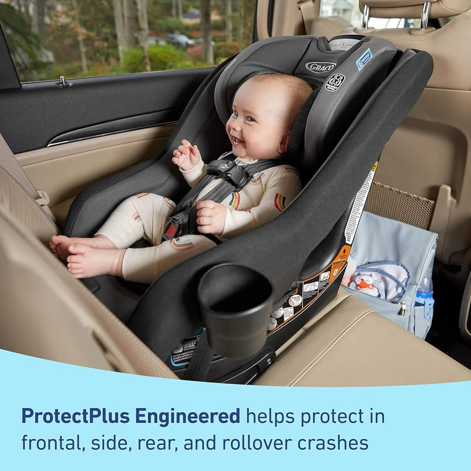 Graco Contender Slim Convertible Car Seat, West Point, Space-Saving Design, Lightweight and Compact Graco Contender Slim Convertible Car Seat, West Point, Space-Saving Design, Lightweight and Compact