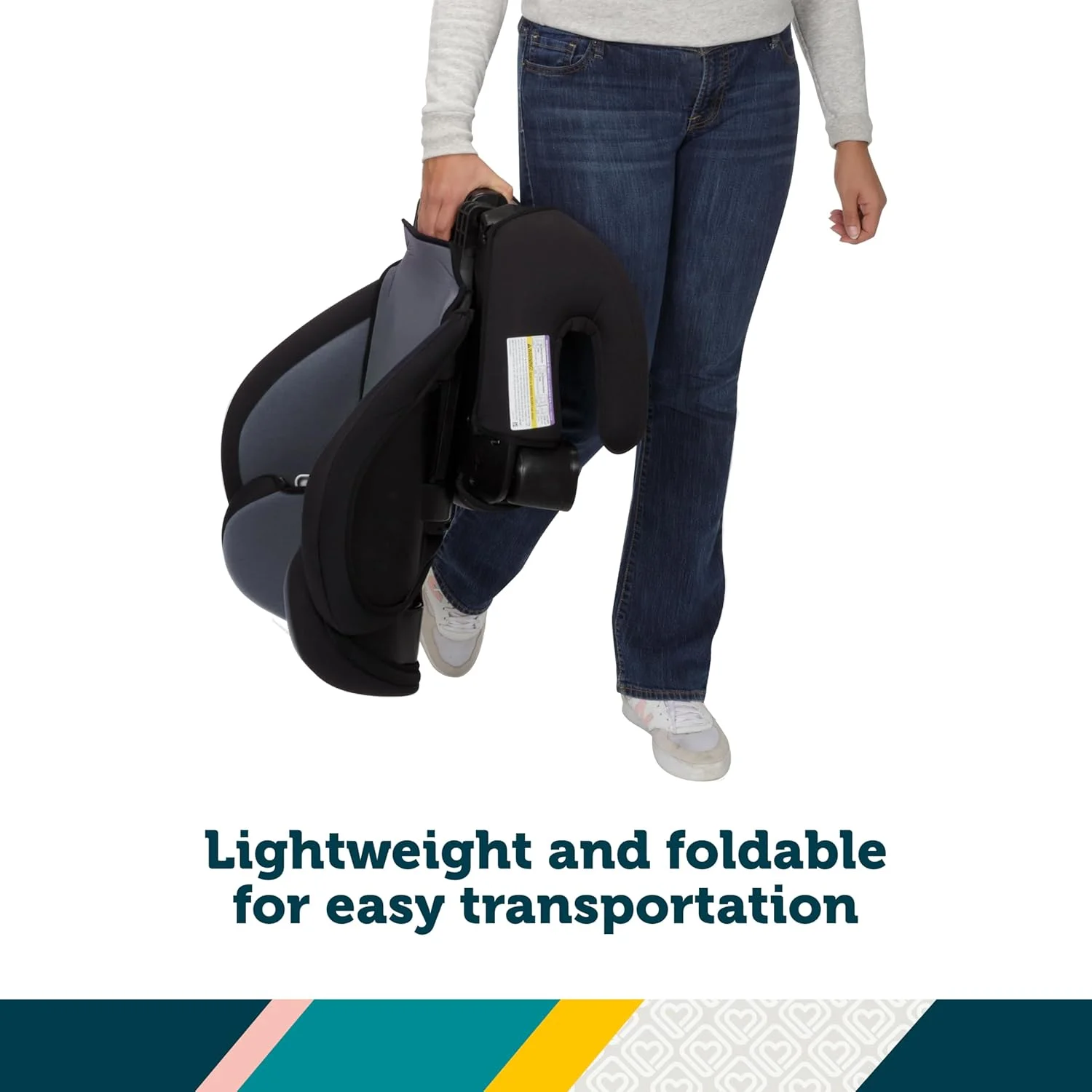 Safety 1st Grow and Go 2-in-1 Booster Car Seat with ComfortWings, Converts High-Back to Backless, 19" Wide, Fits 3 Across, Lightweight, Foldable, Easy-Clean, Cup Holders, 40-100 lbs, Beach Wave Safety 1st Grow and Go 2-in-1 Booster Car Seat with ComfortWings, Converts High-Back to Backless, 19" Wide, Fits 3 Across, Lightweight, Foldable, Easy-Clean, Cup Holders, 40-100 lbs, Beach Wave