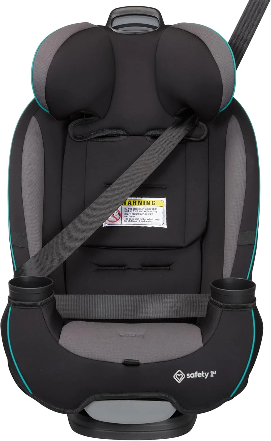 صندلی خودرو کودک Safety 1st Grow and Go مدل All-in-One Slim Convertible، مناسب برای حالت رو به عقب، 2.2 تا 18 کیلوگرم، حالت رو به جلو (13.6 تا 29.5 کیلوگرم)، صندلی تقویت کننده پشتی بلند 18 تا 45 کیلوگرم، Green Gables