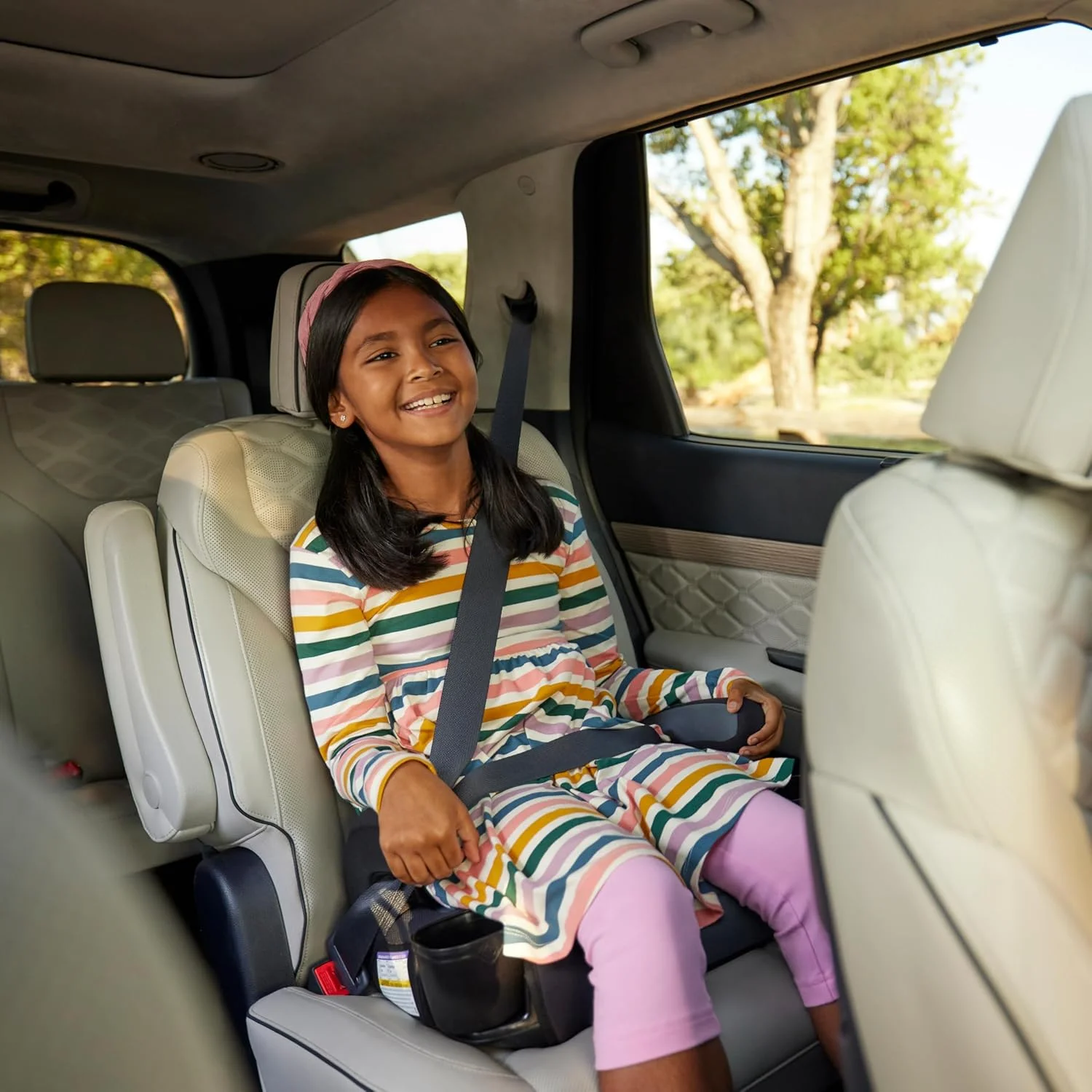 Safety 1st Grow and Go 2-in-1 Booster Car Seat with ComfortWings, Converts High-Back to Backless, 19" Wide, Fits 3 Across, Lightweight, Foldable, Easy-Clean, Cup Holders, 40-100 lbs, Beach Wave Safety 1st Grow and Go 2-in-1 Booster Car Seat with ComfortWings, Converts High-Back to Backless, 19" Wide, Fits 3 Across, Lightweight, Foldable, Easy-Clean, Cup Holders, 40-100 lbs, Beach Wave