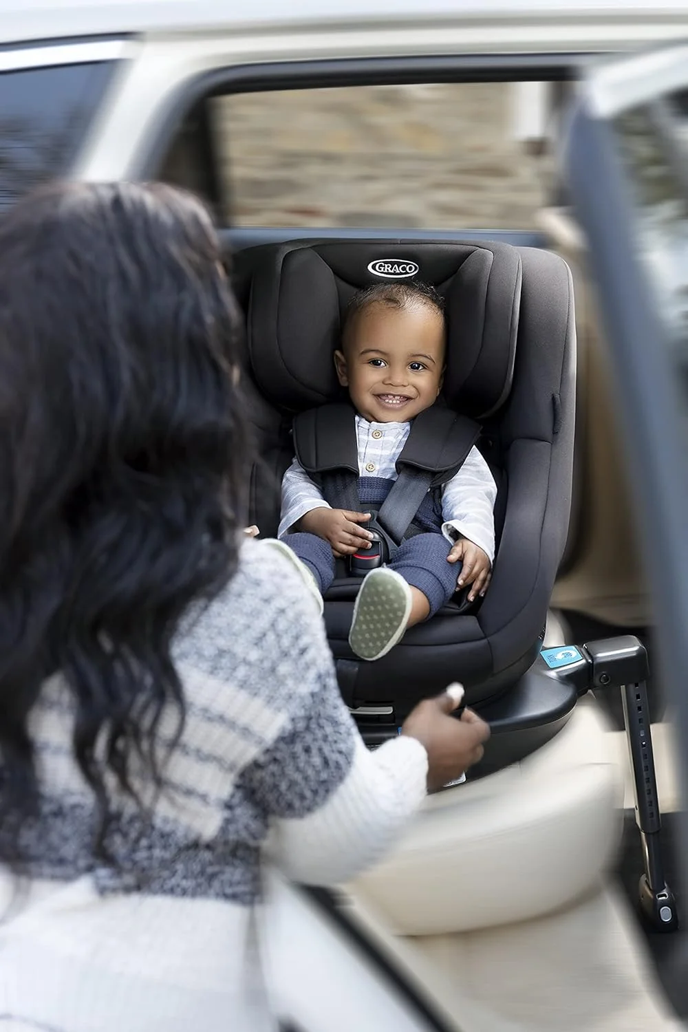 صندلی خودرو چرخشی 360 درجه گراکو Turn2Me گروه 0+/1 ISOFIX، رو به عقب برای مدت طولانیتر از بدو تولد تا تقریباً 4 سالگی. رو به جلو از تقریباً 1 تا 4 سالگی (9-18 کیلوگرم)، رنگ مشکی صندلی خودرو چرخشی 360 درجه گراکو Turn2Me گروه 0+/1 ISOFIX، رو به عقب برای مدت طولانیتر از بدو تولد تا تقریباً 4 سالگی. رو به جلو از تقریباً 1 تا 4 سالگی (9-18 کیلوگرم)، رنگ مشکی