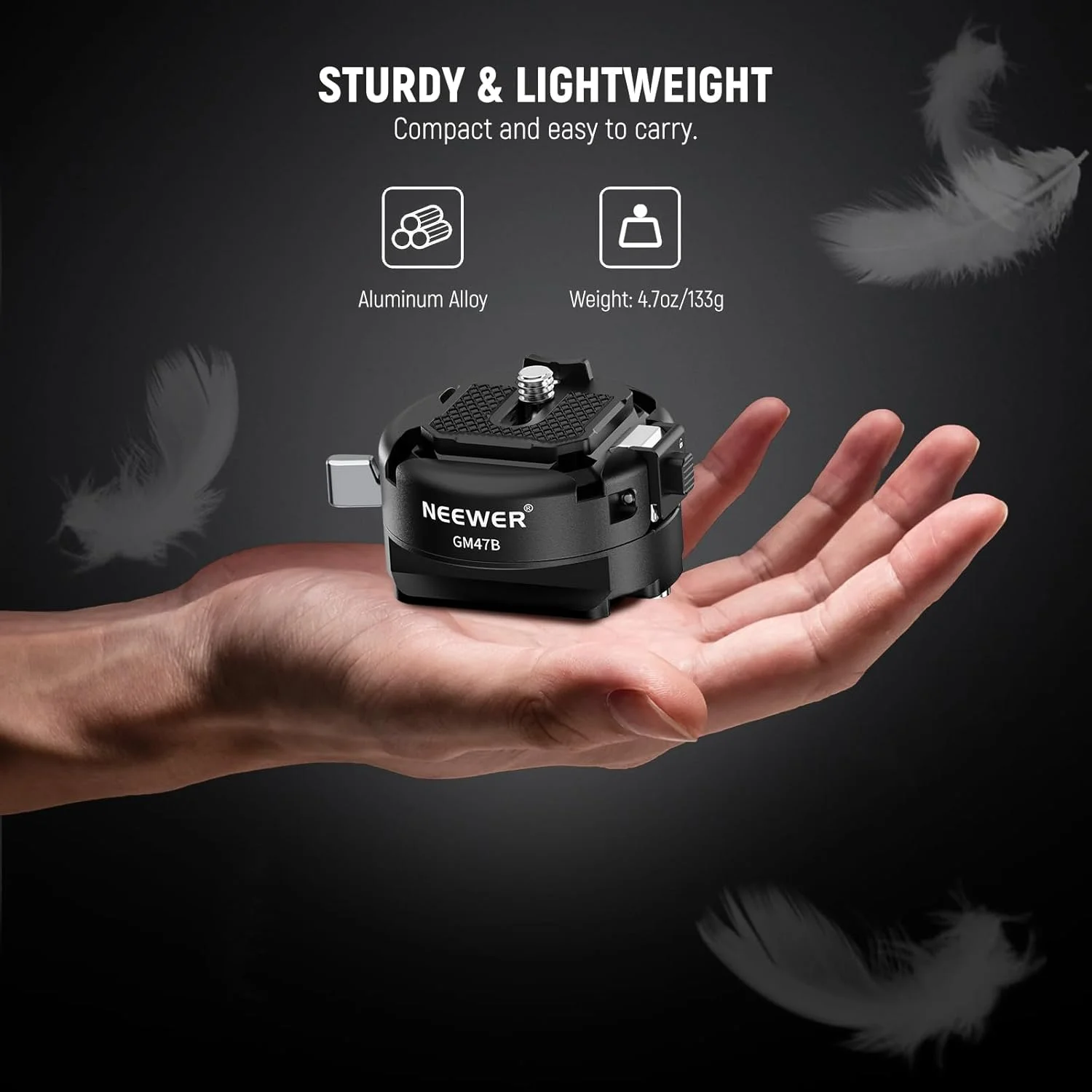 NEEWER GM47B Quick Release Plate Kit, Anti Twist Auto Lock Square QR Camera Tripod Mount Adapter & Clamp Base Compatible with Arca Swiss DJI Ronin RS 4 Pro RS 3 RS 2 Peak Design Capture V3 Camera Clip NEEWER GM47B Quick Release Plate Kit, Anti Twist Auto Lock Square QR Camera Tripod Mount Adapter & Clamp Base Compatible with Arca Swiss DJI Ronin RS 4 Pro RS 3 RS 2 Peak Design Capture V3 Camera Clip