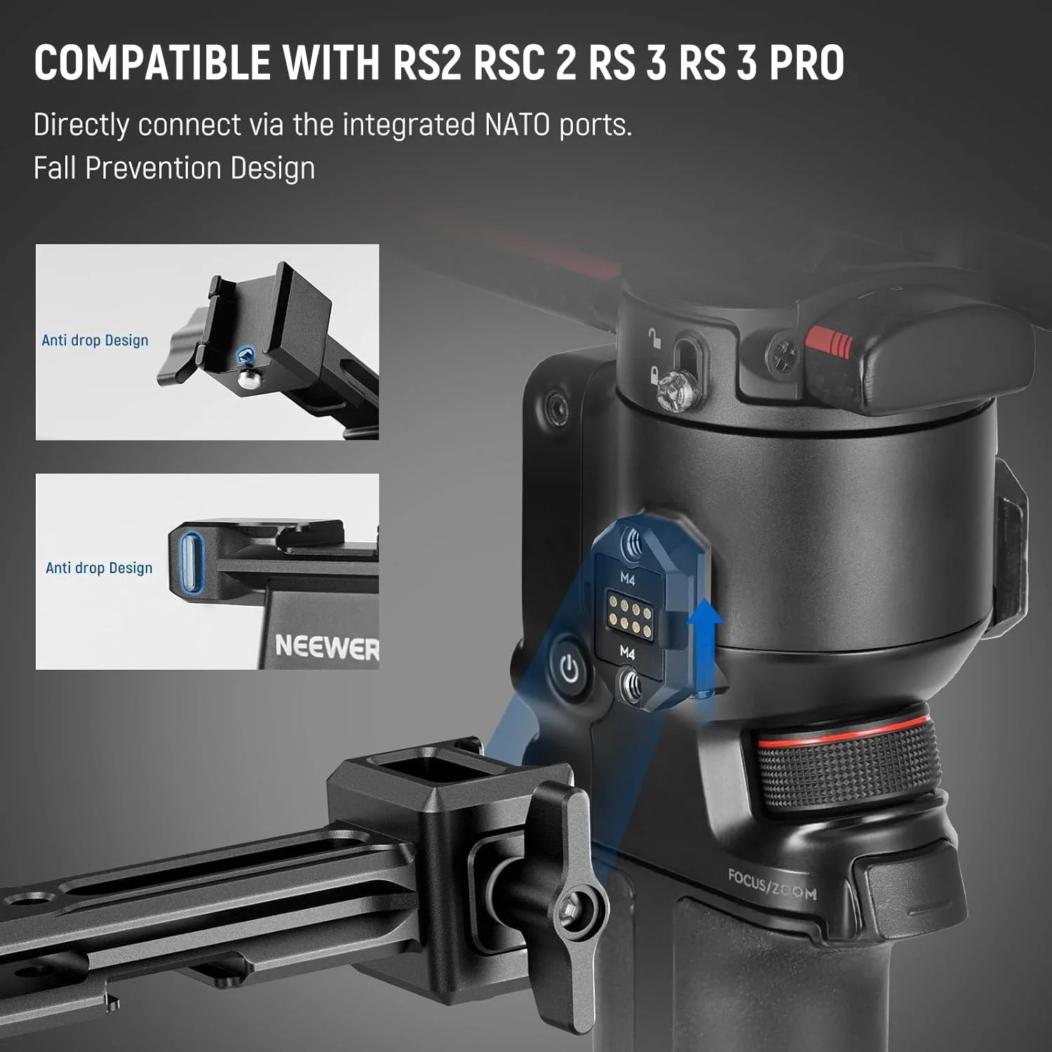 نگهدارنده دوگانه NEEWER سازگار با DJI RS4 RS4 Pro RS3 RS3 Pro RS2 RSC2 Ronin S SC Gimbal، کیت دسته دوگانه با 2 ریل مینی ناتو، گیره های ناتو با رهاسازی سریع، رزوه های 1/4 اینچی و 3/8 اینچی، GA006 نگهدارنده دوگانه NEEWER سازگار با DJI RS4 RS4 Pro RS3 RS3 Pro RS2 RSC2 Ronin S SC Gimbal، کیت دسته دوگانه با 2 ریل مینی ناتو، گیره های ناتو با رهاسازی سریع، رزوه های 1/4 اینچی و 3/8 اینچی، GA006