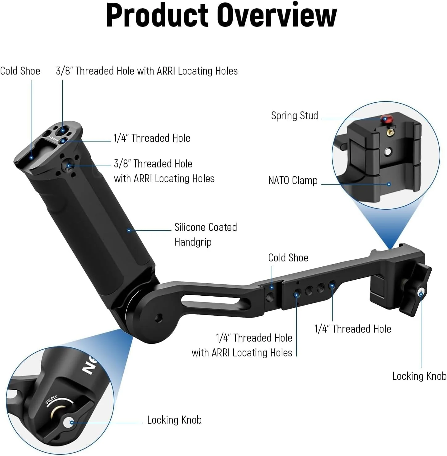 دسته اسلینگ قابل تنظیم نیوئر سازگار با گیمبالهای DJI Ronin RS4 RS3 Mini RS 3 Pro RS 2 RSC 2 برای تصویربرداری از زاویه پایین، حداکثر تحمل وزن 6 کیلوگرم، مدل ST49 دسته اسلینگ قابل تنظیم نیوئر سازگار با گیمبالهای DJI Ronin RS4 RS3 Mini RS 3 Pro RS 2 RSC 2 برای تصویربرداری از زاویه پایین، حداکثر تحمل وزن 6 کیلوگرم، مدل ST49