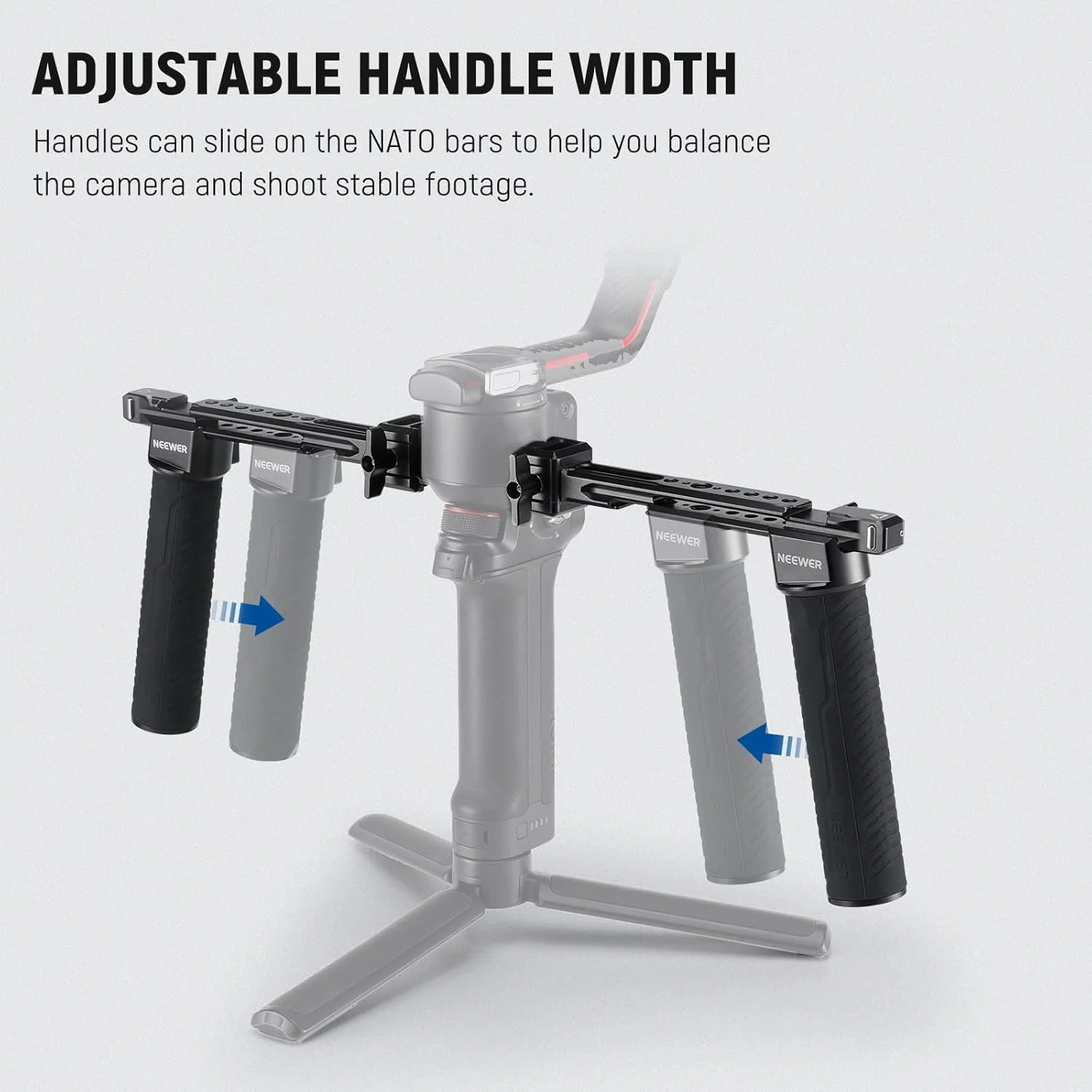 نگهدارنده دوگانه NEEWER سازگار با DJI RS4 RS4 Pro RS3 RS3 Pro RS2 RSC2 Ronin S SC Gimbal، کیت دسته دوگانه با 2 ریل مینی ناتو، گیره های ناتو با رهاسازی سریع، رزوه های 1/4 اینچی و 3/8 اینچی، GA006 نگهدارنده دوگانه NEEWER سازگار با DJI RS4 RS4 Pro RS3 RS3 Pro RS2 RSC2 Ronin S SC Gimbal، کیت دسته دوگانه با 2 ریل مینی ناتو، گیره های ناتو با رهاسازی سریع، رزوه های 1/4 اینچی و 3/8 اینچی، GA006