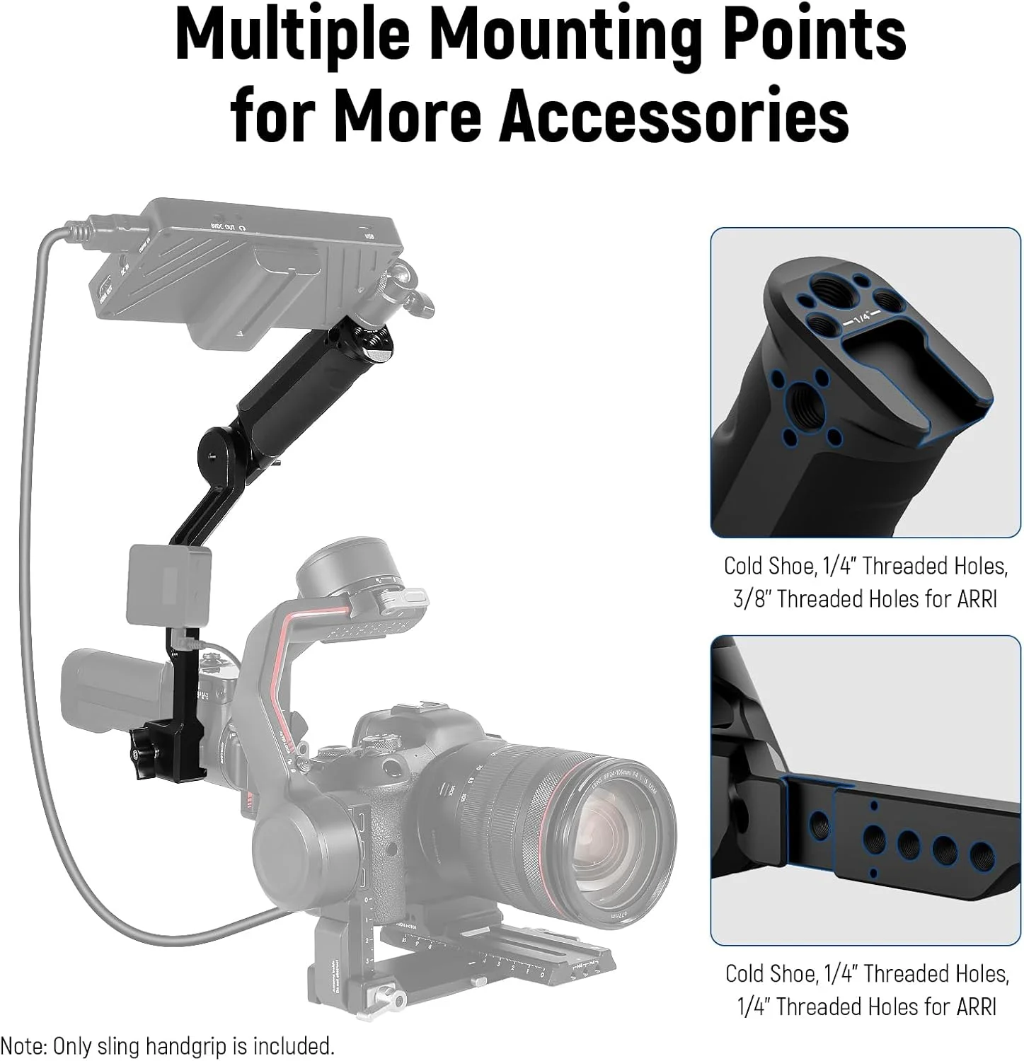 دسته اسلینگ قابل تنظیم نیوئر سازگار با گیمبالهای DJI Ronin RS4 RS3 Mini RS 3 Pro RS 2 RSC 2 برای تصویربرداری از زاویه پایین، حداکثر تحمل وزن 6 کیلوگرم، مدل ST49 دسته اسلینگ قابل تنظیم نیوئر سازگار با گیمبالهای DJI Ronin RS4 RS3 Mini RS 3 Pro RS 2 RSC 2 برای تصویربرداری از زاویه پایین، حداکثر تحمل وزن 6 کیلوگرم، مدل ST49