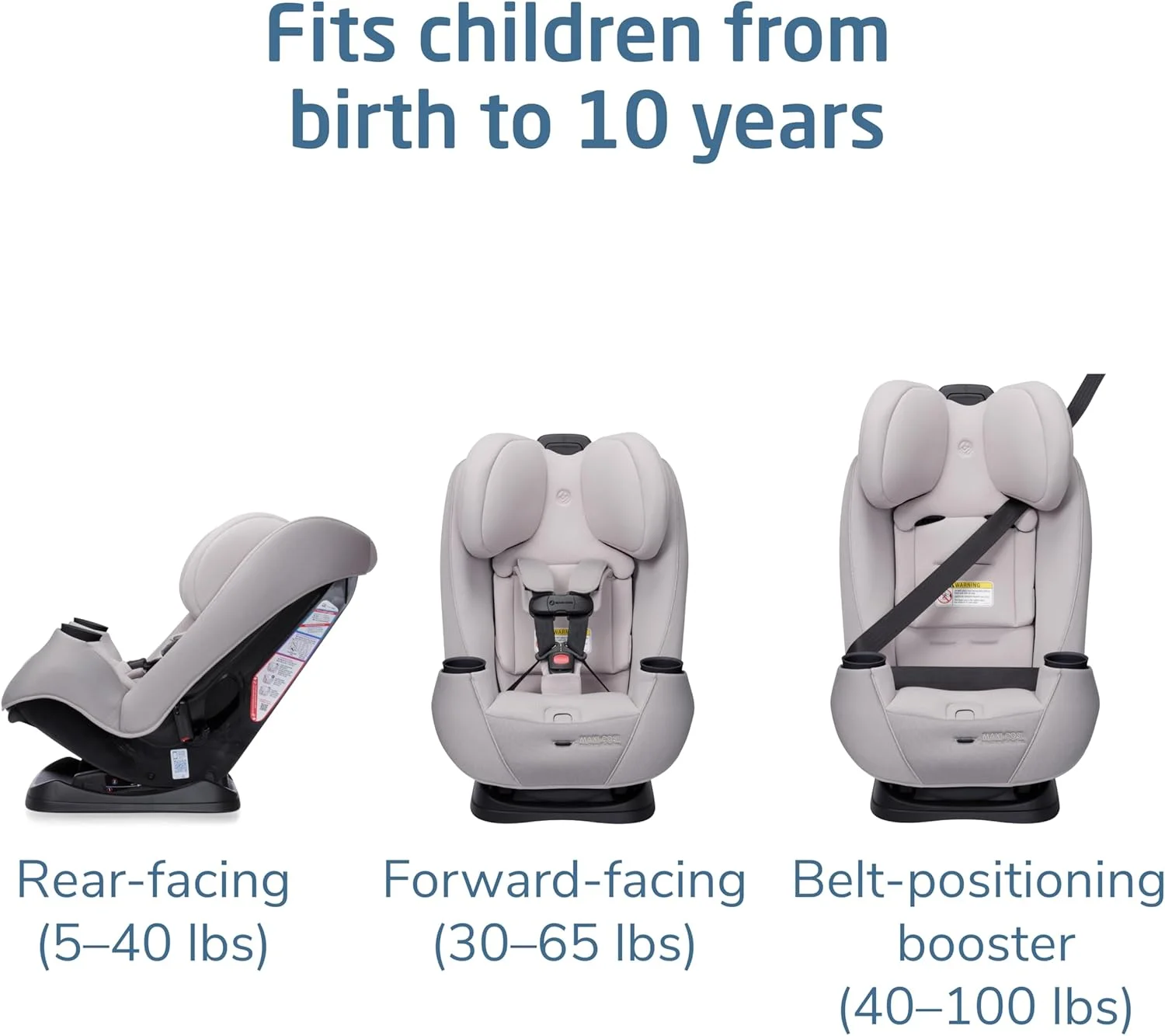 Maxi-Cosi Pria Max 3-in-1 Convertible Car Seat, Infant to Toddler Car Seat, ClipQuick Magnetic Chest Clip, Quick-Install Latch, Machine-Washable Cover, 5-100 lbs, Oyster Shell Maxi-Cosi Pria Max 3-in-1 Convertible Car Seat, Infant to Toddler Car Seat, ClipQuick Magnetic Chest Clip, Quick-Install Latch, Machine-Washable Cover, 5-100 lbs, Oyster Shell