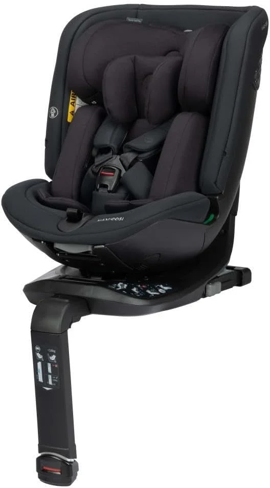 Maxi-Cosi Spinel 360 Plus Car Seat, One Seat For Every Age, Digital Safety Indicator, FlexiSpin Rotation, G-CELL Side Impact Protection, 0-12 Years, Authentic Graphite, 2 Year Warranty