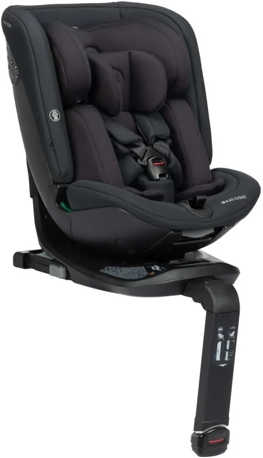 Maxi-Cosi Spinel 360 Plus Car Seat, One Seat For Every Age, Digital Safety Indicator, FlexiSpin Rotation, G-CELL Side Impact Protection, 0-12 Years, Authentic Graphite, 2 Year Warranty