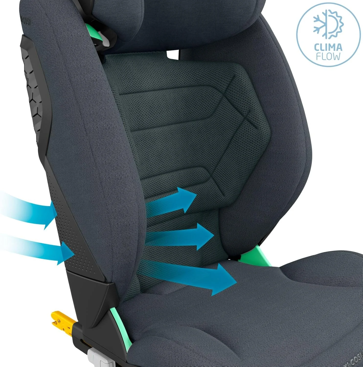 Maxi-Cosi RodiFix Pro2 i-Size Child Car Seat, Multiple Recline Positions, G-CELL Side Impact Protection, ClimaFlow for Temperature Control, 3.5-12 Years, Authentic Graphite, 2 Year Warranty Maxi-Cosi RodiFix Pro2 i-Size Child Car Seat, Multiple Recline Positions, G-CELL Side Impact Protection, ClimaFlow for Temperature Control, 3.5-12 Years, Authentic Graphite, 2 Year Warranty