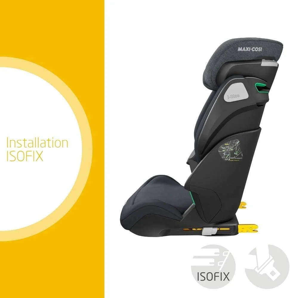 صندلی خودرو کودک Maxi-Cosi Kore i-Size، صندلی تقویتی گروه 2/3 با ISOFIX، ایمنی i-Size، 100 – 150 سانتی متر، 3.5 – 12 سال، گرافیت اصیل