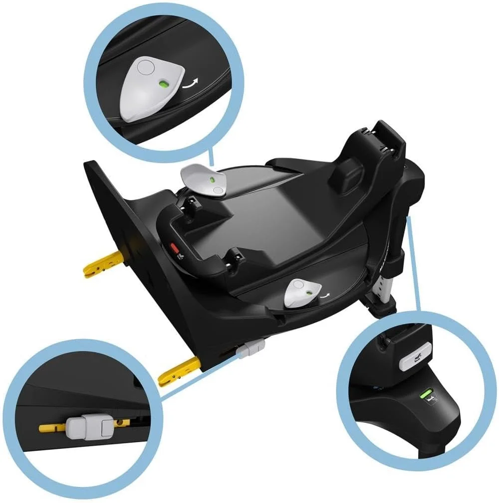 پایه صندلی ماشین کودک Maxi-Cosi FamilyFix 360 Pro، فناوری نوآورانه SlideTech، چرخش FlexiSpin با یک دست، نشانگرهای نصب بصری، 0-4 سال، مشکی پایه صندلی ماشین کودک Maxi-Cosi FamilyFix 360 Pro، فناوری نوآورانه SlideTech، چرخش FlexiSpin با یک دست، نشانگرهای نصب بصری، 0-4 سال، مشکی