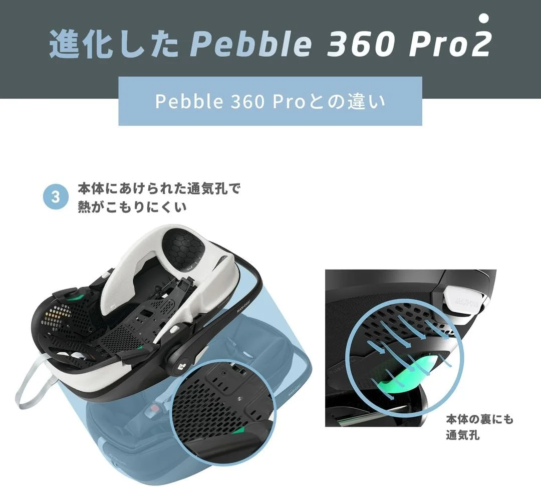 صندلی ماشین کودک Maxi-Cosi Pebble 360 Pro2، چرخش 360 درجه، محافظت از ضربه جانبی G-Cell، حالت کاملا خوابیده، کنترل دمای ClimaFlow، 0-18 ماه، گرافیت ضروری صندلی ماشین کودک Maxi-Cosi Pebble 360 Pro2، چرخش 360 درجه، محافظت از ضربه جانبی G-Cell، حالت کاملا خوابیده، کنترل دمای ClimaFlow، 0-18 ماه، گرافیت ضروری