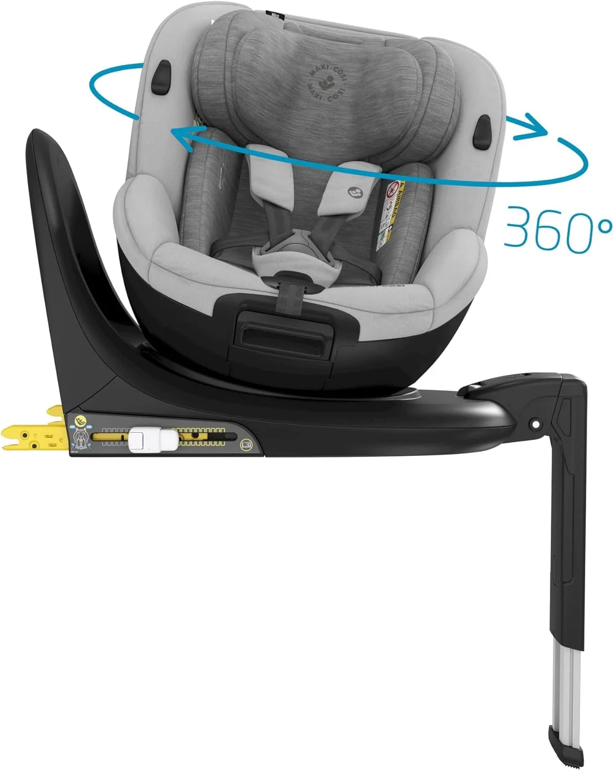 صندلی خودرو چرخشی 360 درجه Maxi-Cosi Mica با Isofix، تبدیلشدنی، رو به عقب و رو به جلو، از بدو تولد تا 4 سالگی، 40-105 سانتیمتر، خاکستری اصیل صندلی خودرو چرخشی 360 درجه Maxi-Cosi Mica با Isofix، تبدیلشدنی، رو به عقب و رو به جلو، از بدو تولد تا 4 سالگی، 40-105 سانتیمتر، خاکستری اصیل