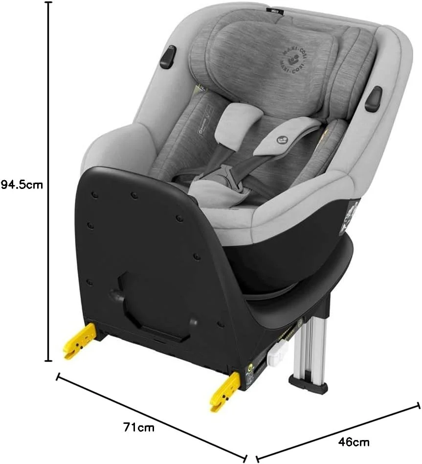 صندلی خودرو چرخشی 360 درجه Maxi-Cosi Mica با Isofix، تبدیلشدنی، رو به عقب و رو به جلو، از بدو تولد تا 4 سالگی، 40-105 سانتیمتر، خاکستری اصیل صندلی خودرو چرخشی 360 درجه Maxi-Cosi Mica با Isofix، تبدیلشدنی، رو به عقب و رو به جلو، از بدو تولد تا 4 سالگی، 40-105 سانتیمتر، خاکستری اصیل