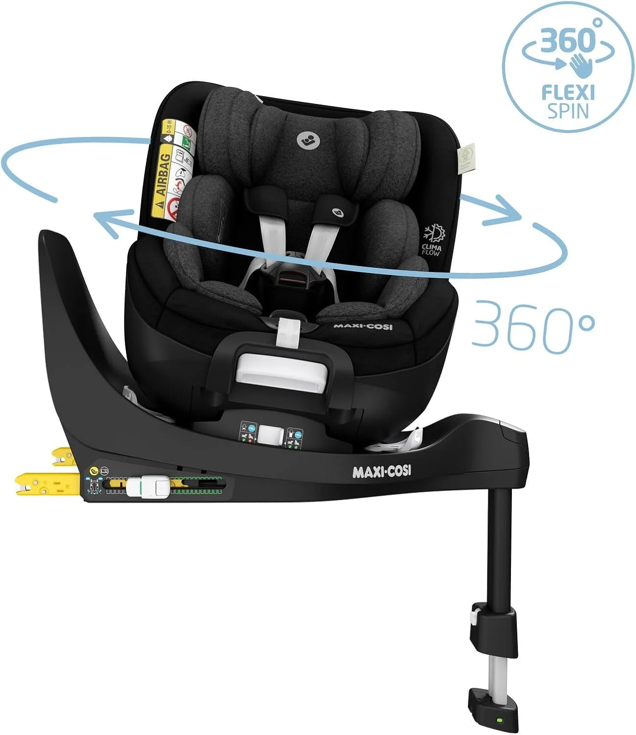 صندلی خودرو چرخشی Maxi-Cosi Mica Pro Eco i-Size، از 0 تا 4 سال، مشکی اصیل صندلی خودرو چرخشی Maxi-Cosi Mica Pro Eco i-Size، از 0 تا 4 سال، مشکی اصیل