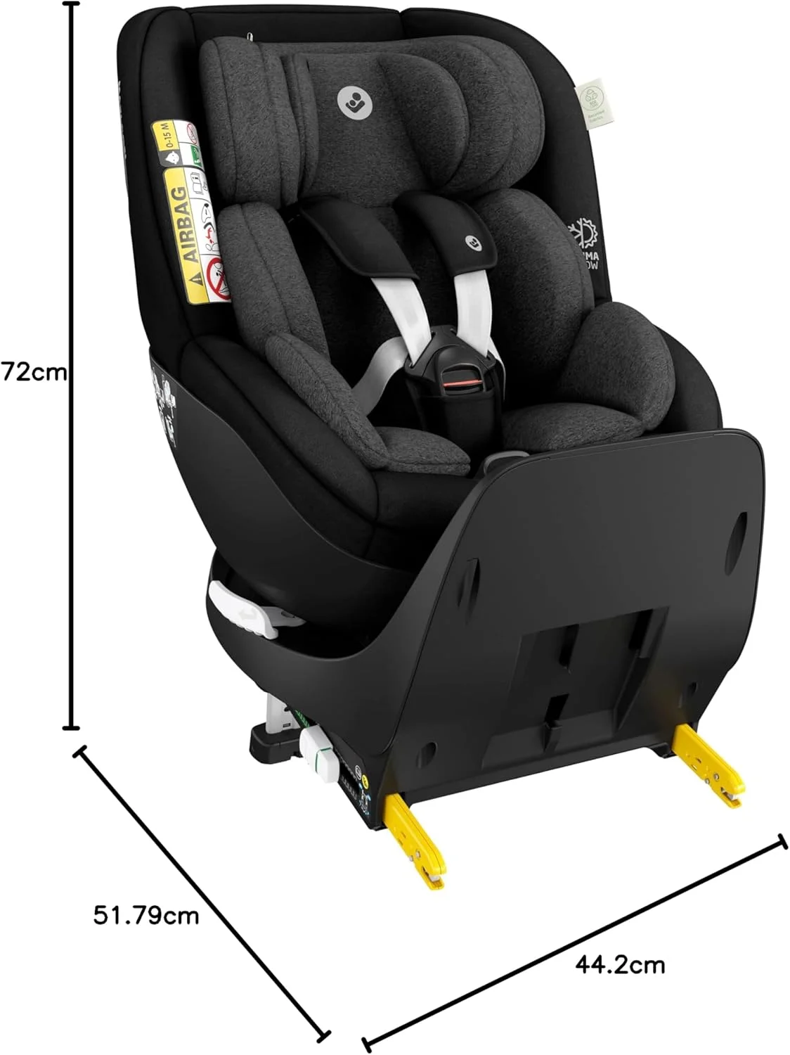 صندلی خودرو چرخشی Maxi-Cosi Mica Pro Eco i-Size، از 0 تا 4 سال، مشکی اصیل صندلی خودرو چرخشی Maxi-Cosi Mica Pro Eco i-Size، از 0 تا 4 سال، مشکی اصیل