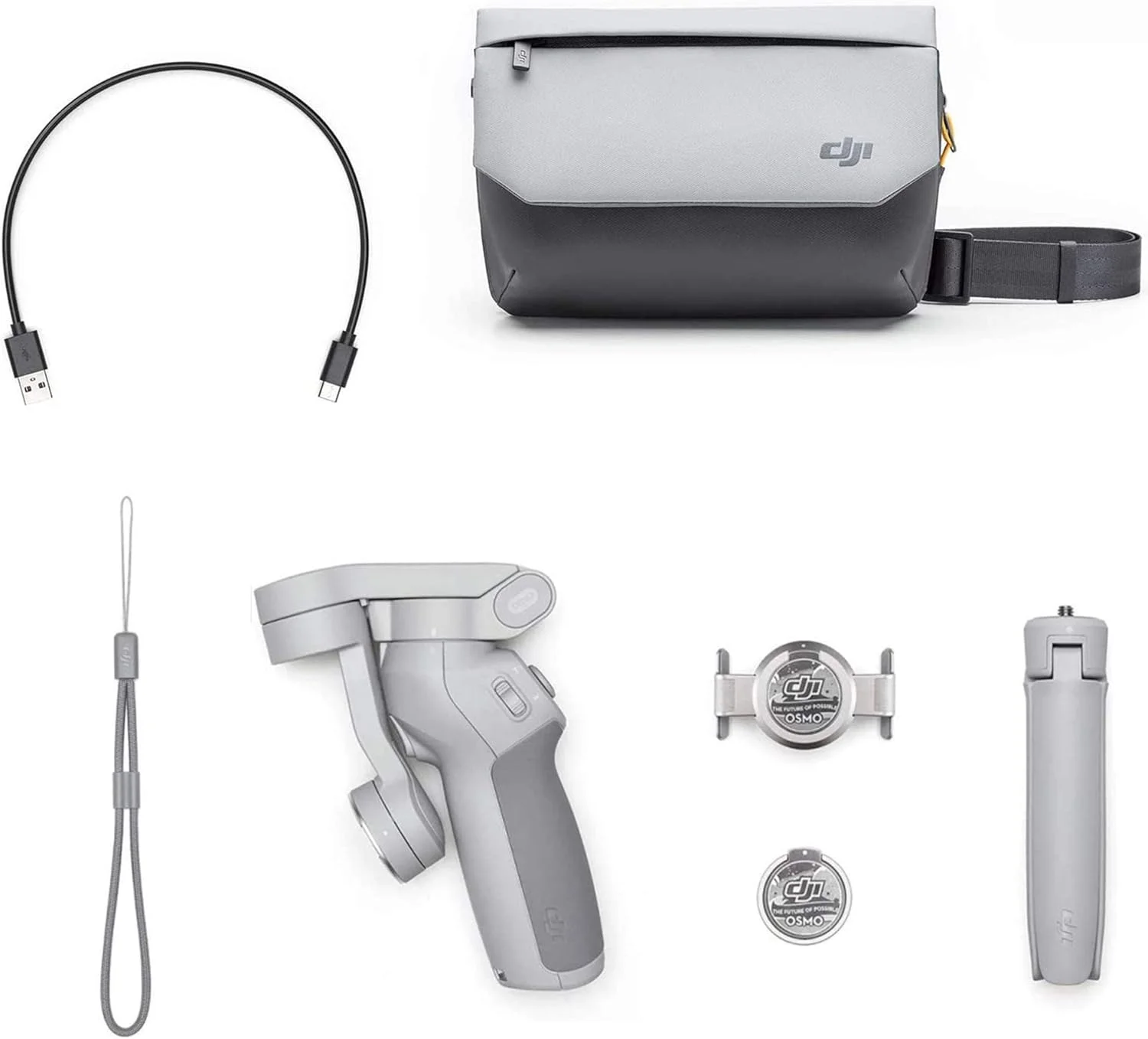 لرزشگیر گیمبال تلفن هوشمند 3 محوره DJI، کمبو OM 4 - مناسب برای ویدیوهای زنده یوتیوب و ولاگ برای آیفون و اندروید