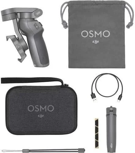 DJI Osmo Mobile 3 Combo تثبیت کننده دستی 3 محوره برای تلفن های هوشمند با عملکردهای هوشمند که فیلم های پایدار و روان ارائه می دهد (کیت Osmo Mobile 3)