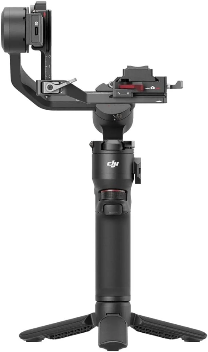 DJI RS 3 Mini، لرزشگیر سبک وزن 3 محوره برای دوربین های بدون آینه کانن/سونی/پاناسونیک/نیکون/فوجی فیلم، بارگیری تست شده 2 کیلوگرم (4.4 پوند)، کنترل شاتر بلوتوث، فیلمبرداری عمودی بومی