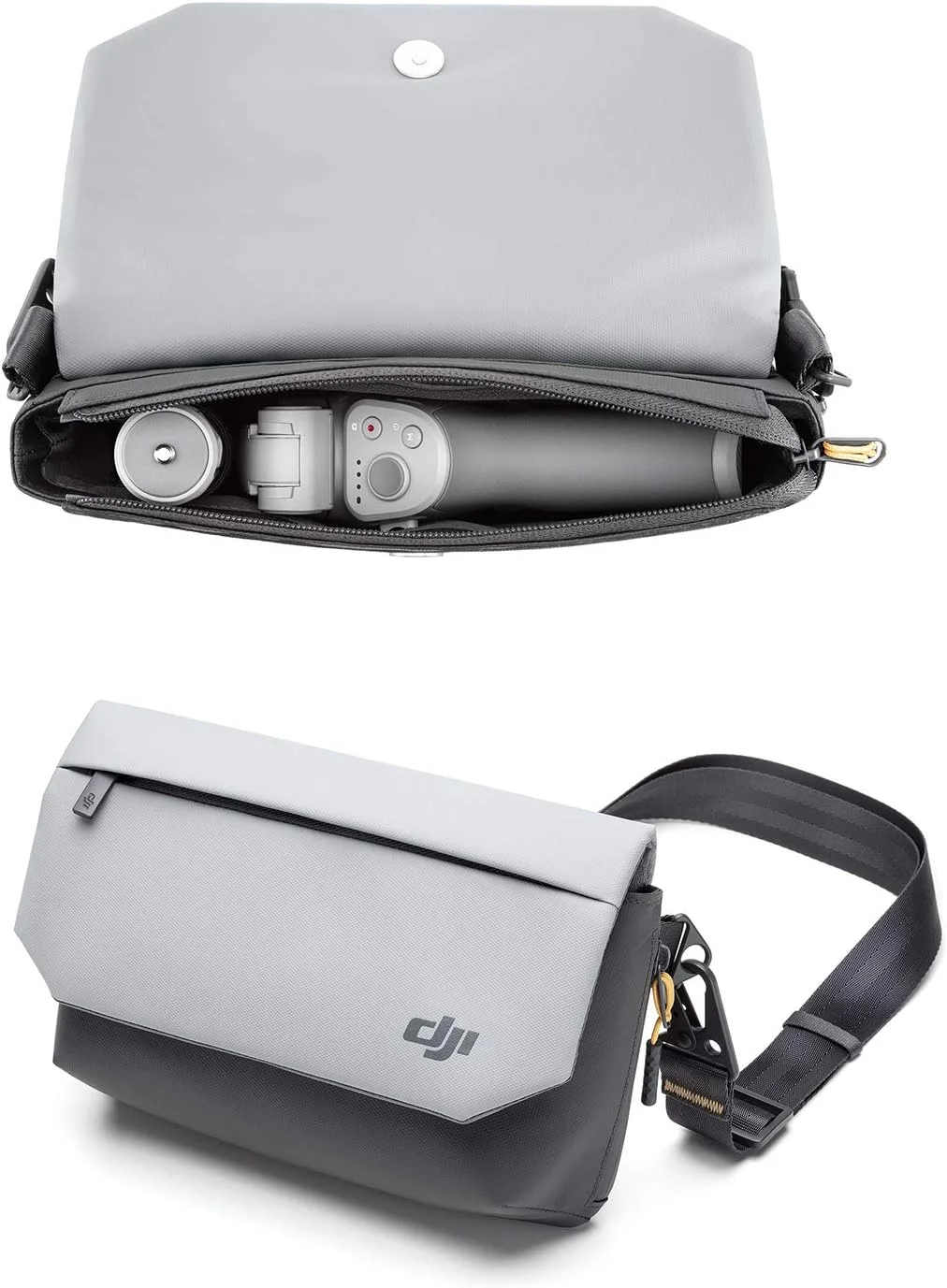 DJI OM 4 Combo شامل کیف کمری DJI و سه پایه گریپ، گیمبال تثبیت کننده 3 محوره تلفن هوشمند برای فیلمبرداری زنده یوتیوب و ولاگ برای آیفون و اندروید