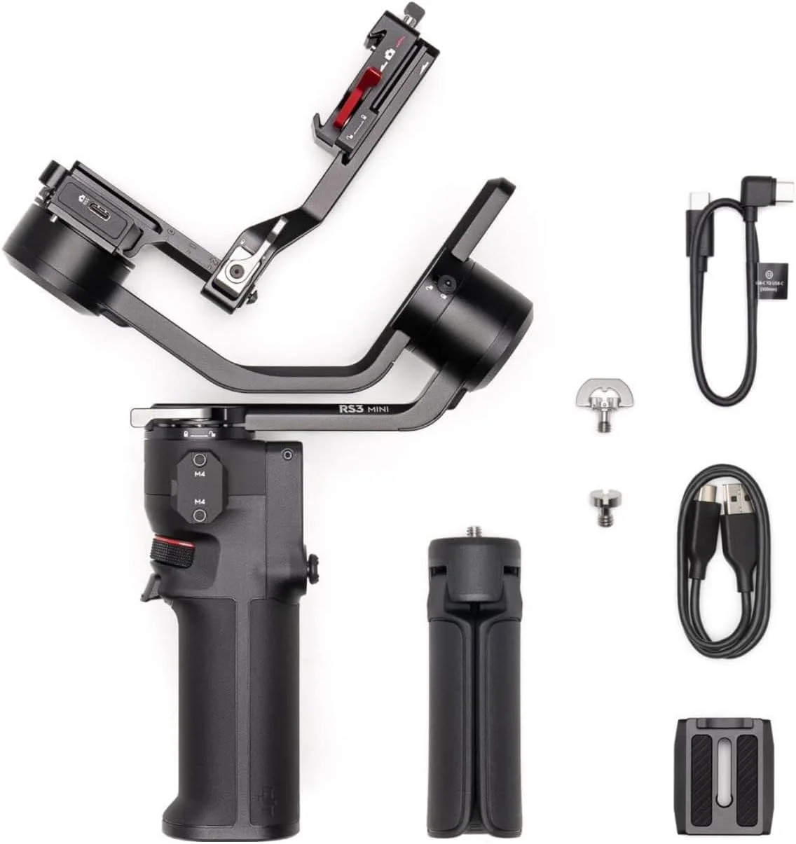 DJI RS 3 Mini، لرزشگیر سبک وزن 3 محوره برای دوربین های بدون آینه کانن/سونی/پاناسونیک/نیکون/فوجی فیلم، بارگیری تست شده 2 کیلوگرم (4.4 پوند)، کنترل شاتر بلوتوث، فیلمبرداری عمودی بومی